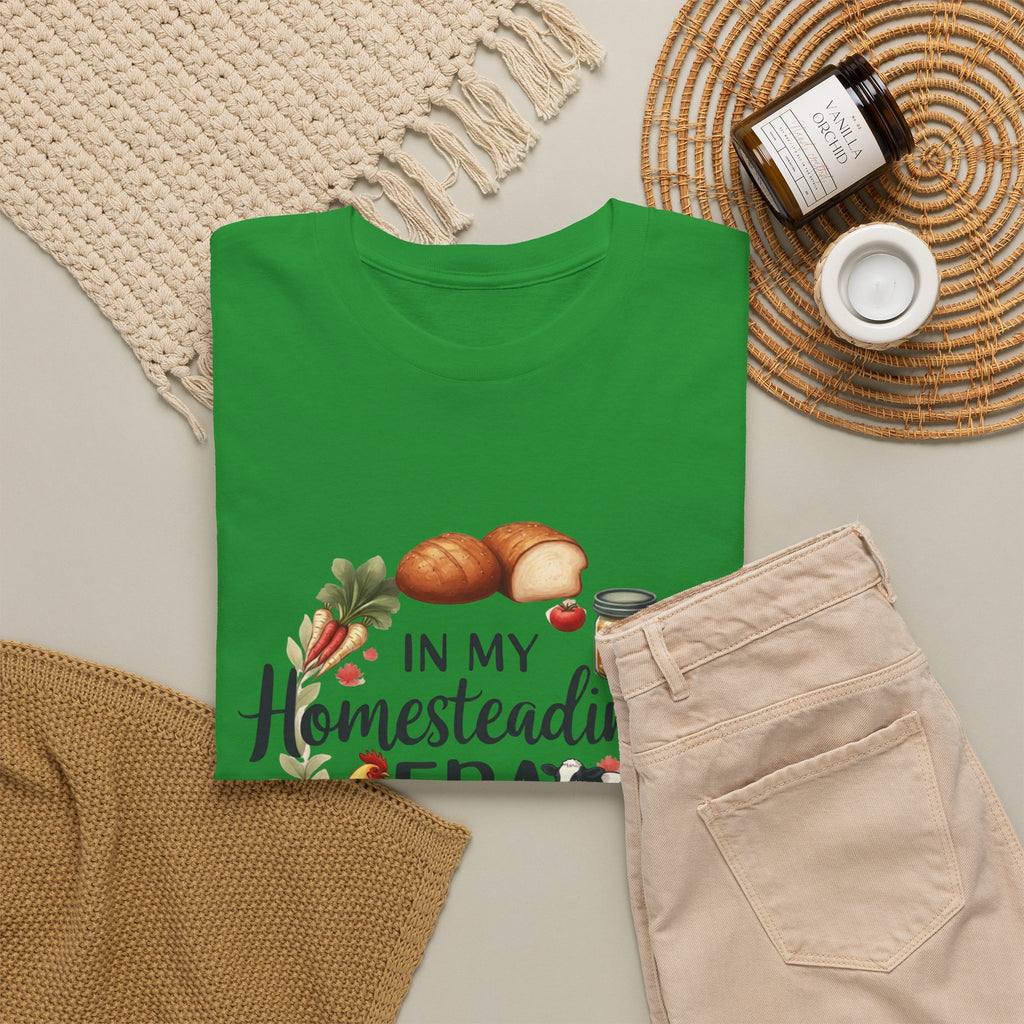 Homesteading Era Tee — Cute Bread, Chickens & Eggs Design