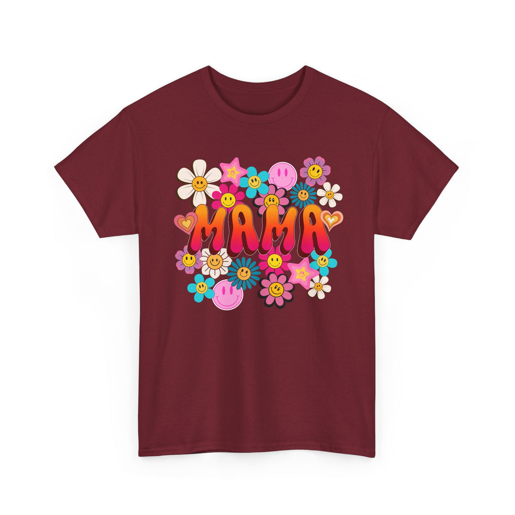 Mama Floral Tee — Retro Cute Flower Mom T‑Shirt