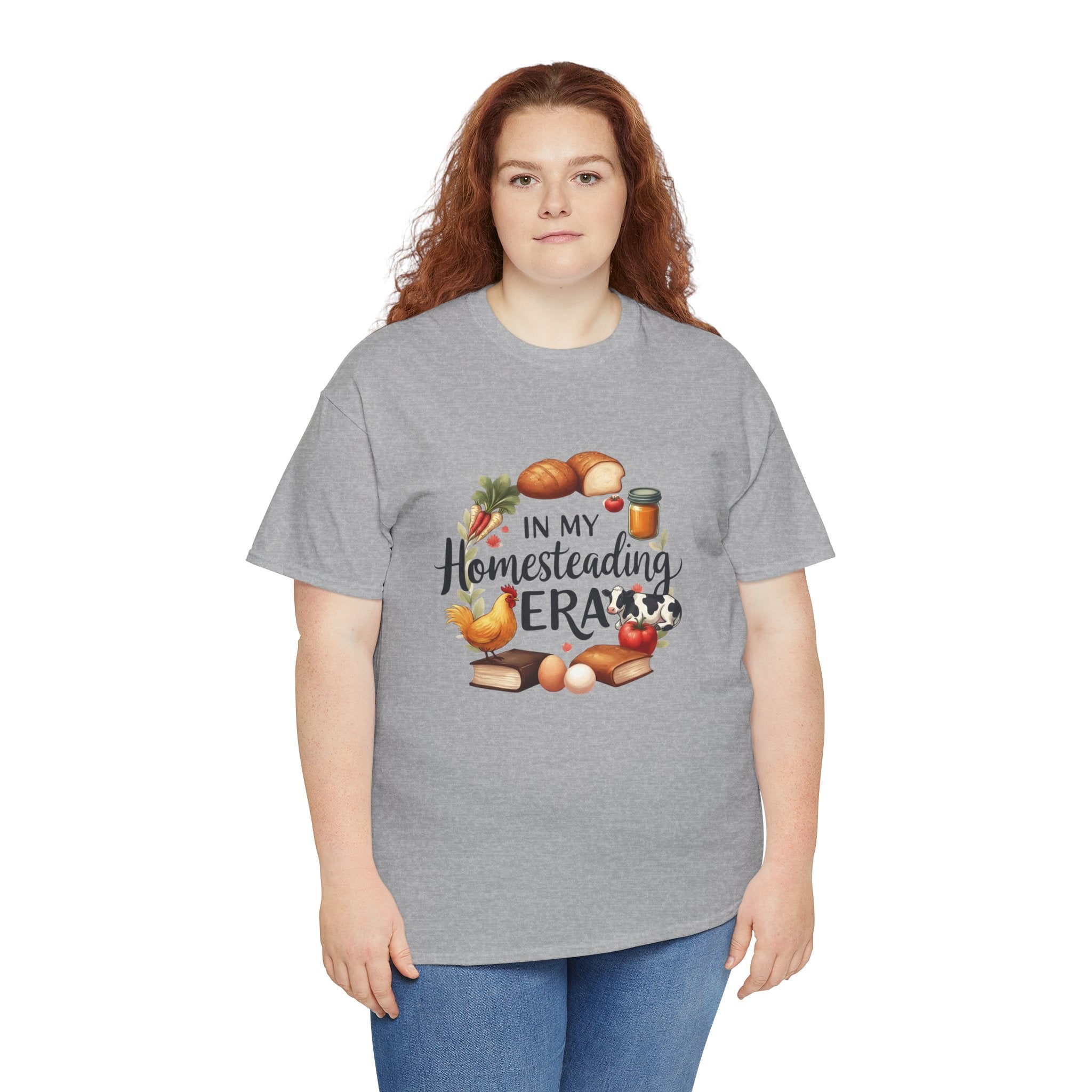 Homesteading Era Tee — Cute Bread, Chickens & Eggs Design
