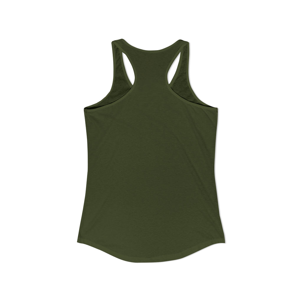 Loves Jesus and America Too Racerback Tank — Patriotic Christian Women's Tank