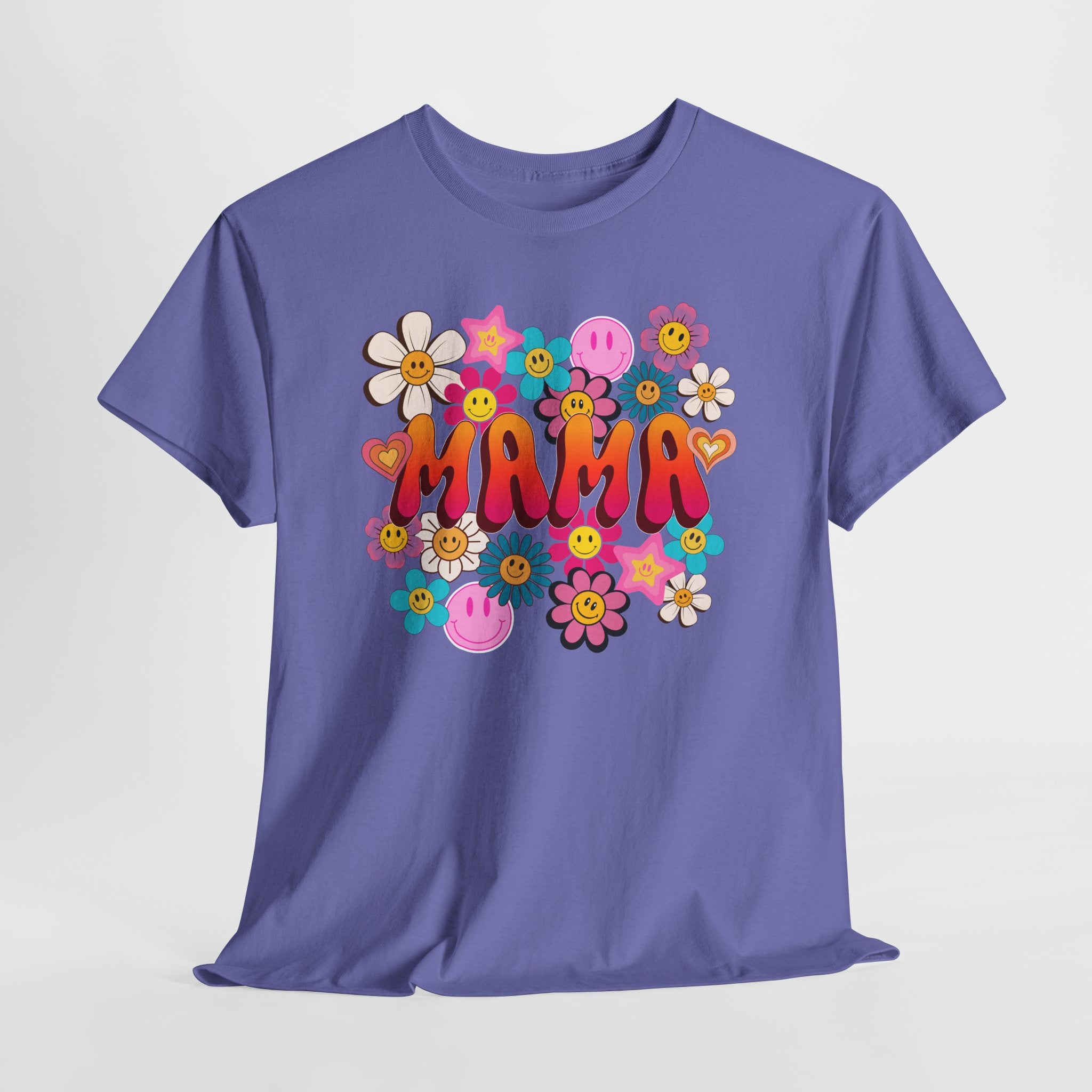 Mama Floral Tee — Retro Cute Flower Mom T‑Shirt