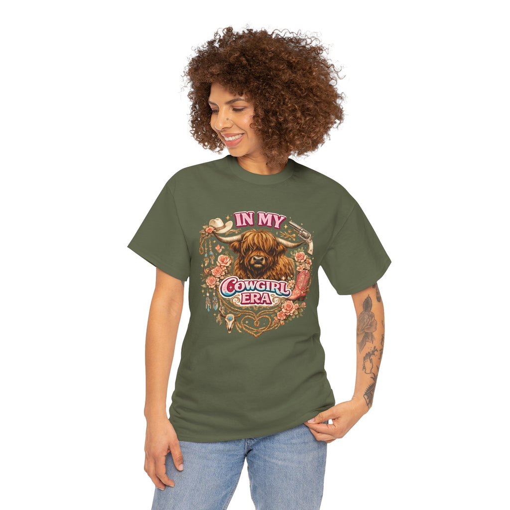 In My Cowgirl Era Highland Cow Tee