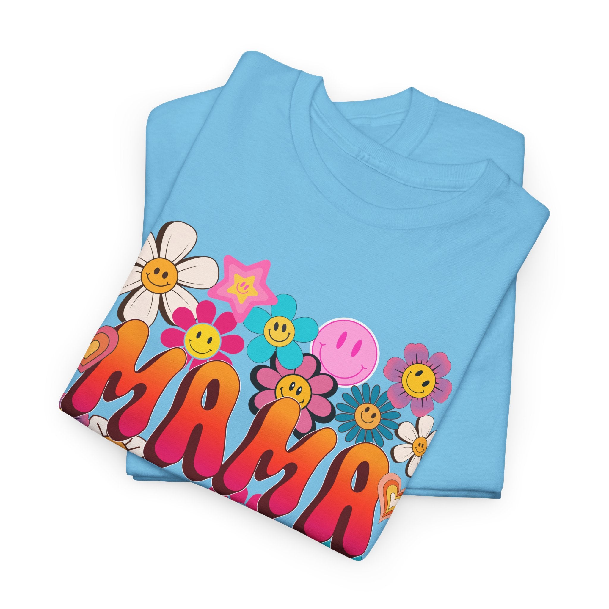 Mama Floral Tee — Retro Cute Flower Mom T‑Shirt