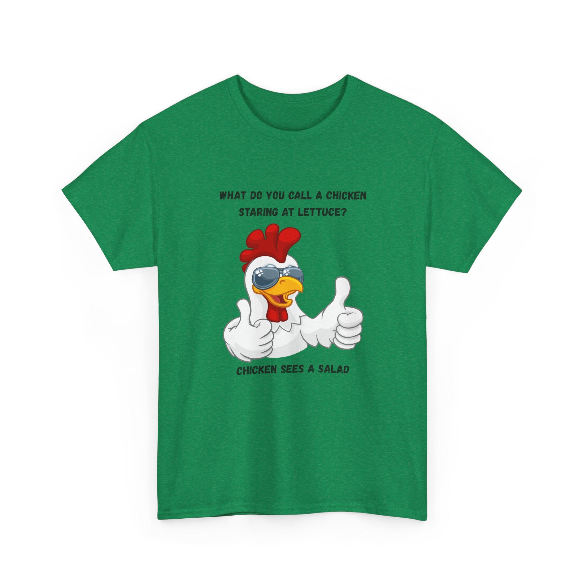 Chicken Sees A Salad Funny Pun T-Shirt