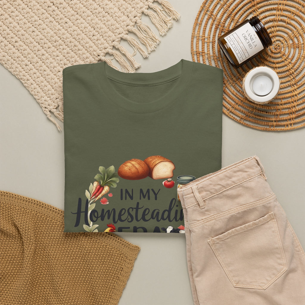 Homesteading Era Tee — Cute Bread, Chickens & Eggs Design