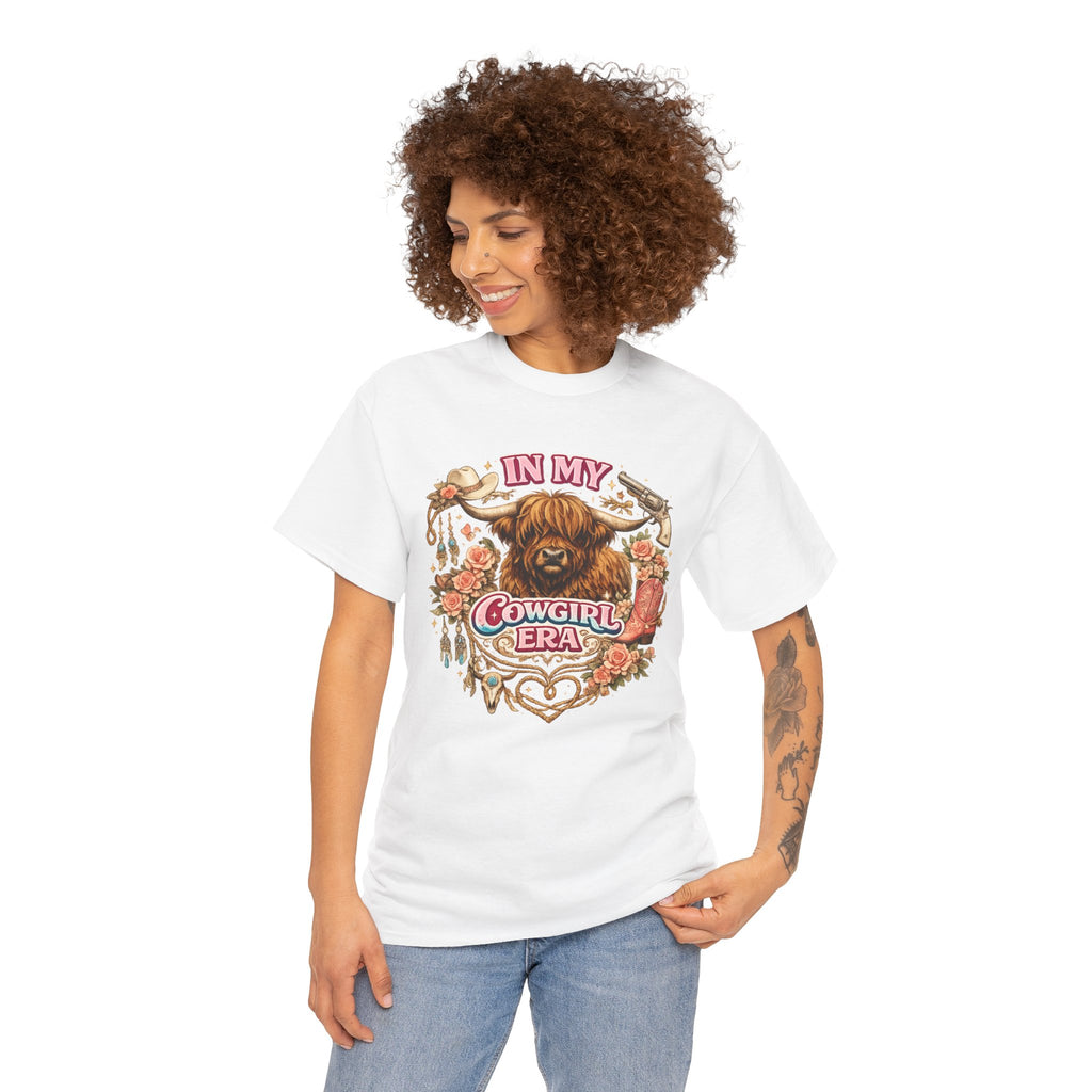 In My Cowgirl Era Highland Cow Tee