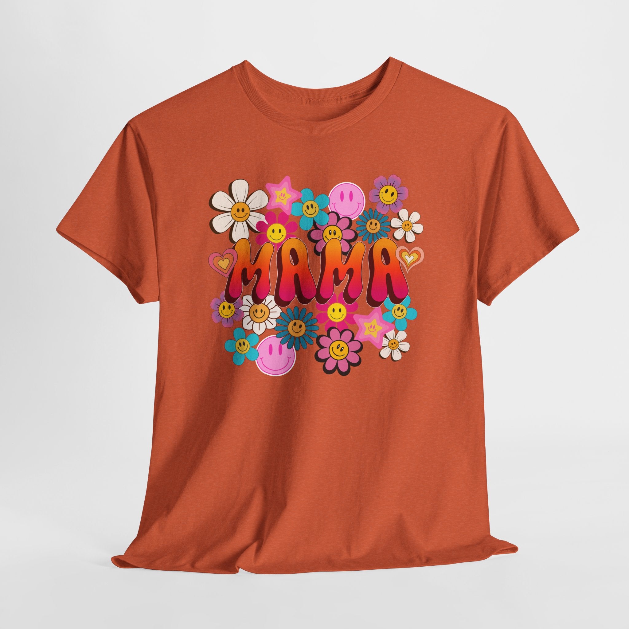 Mama Floral Tee — Retro Cute Flower Mom T‑Shirt