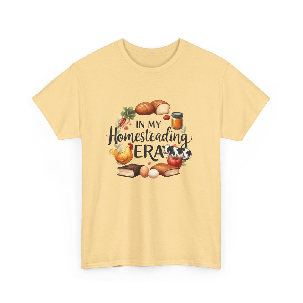 Homesteading Era Tee — Cute Bread, Chickens & Eggs Design