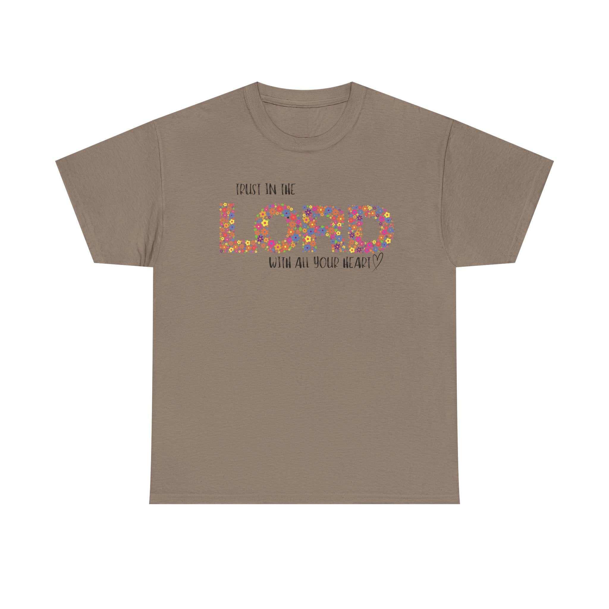 Trust in The Lord Flowers Cute Christian T-shirt
