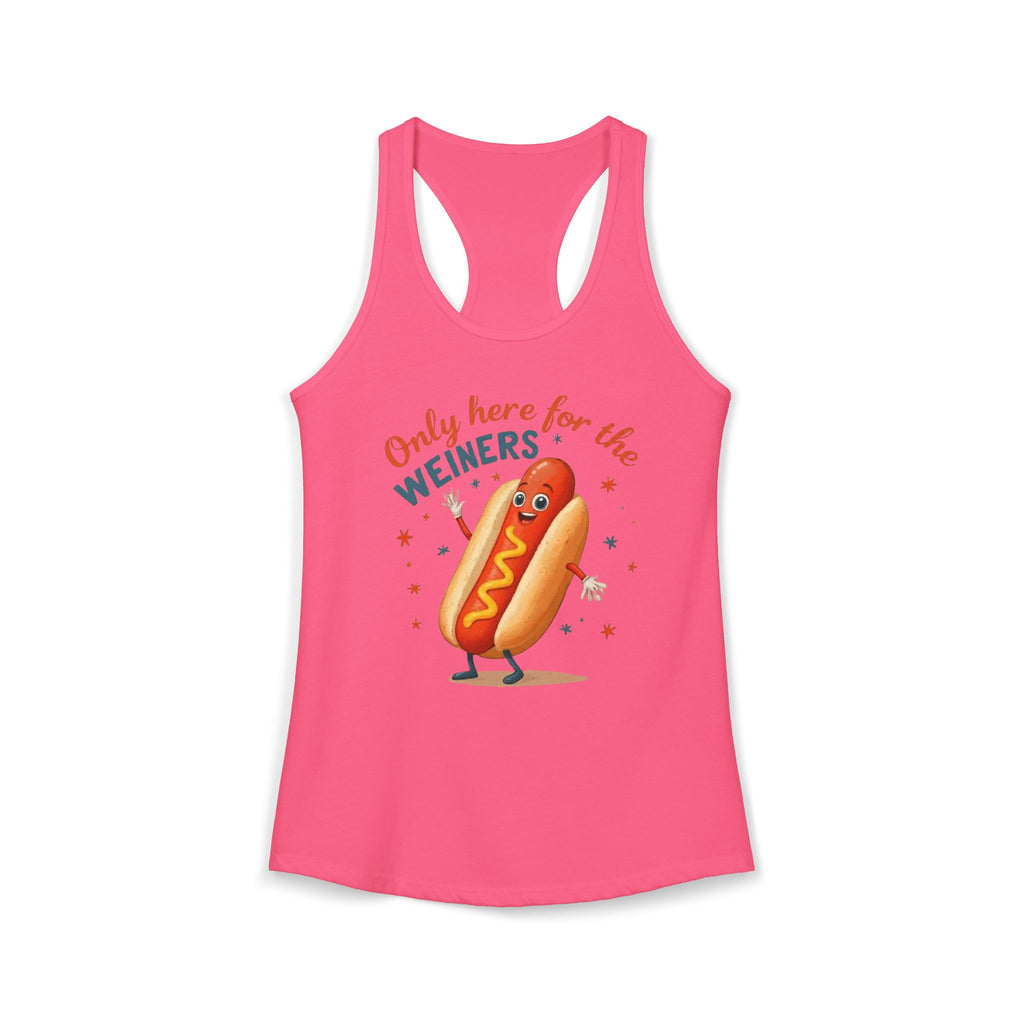 'Only Here for the Weiners' Hot Dog Cookout Tank