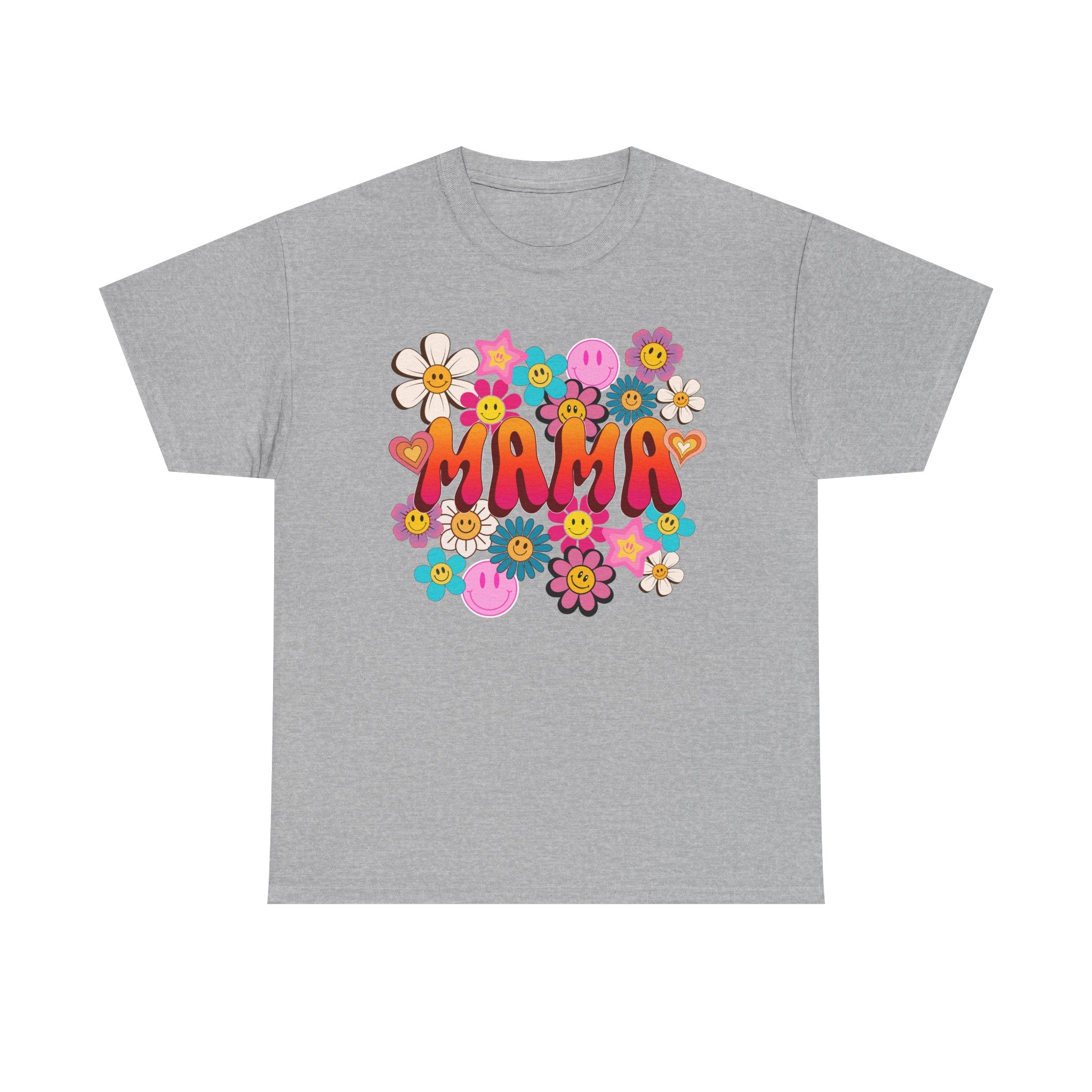 Mama Floral Tee — Retro Cute Flower Mom T‑Shirt