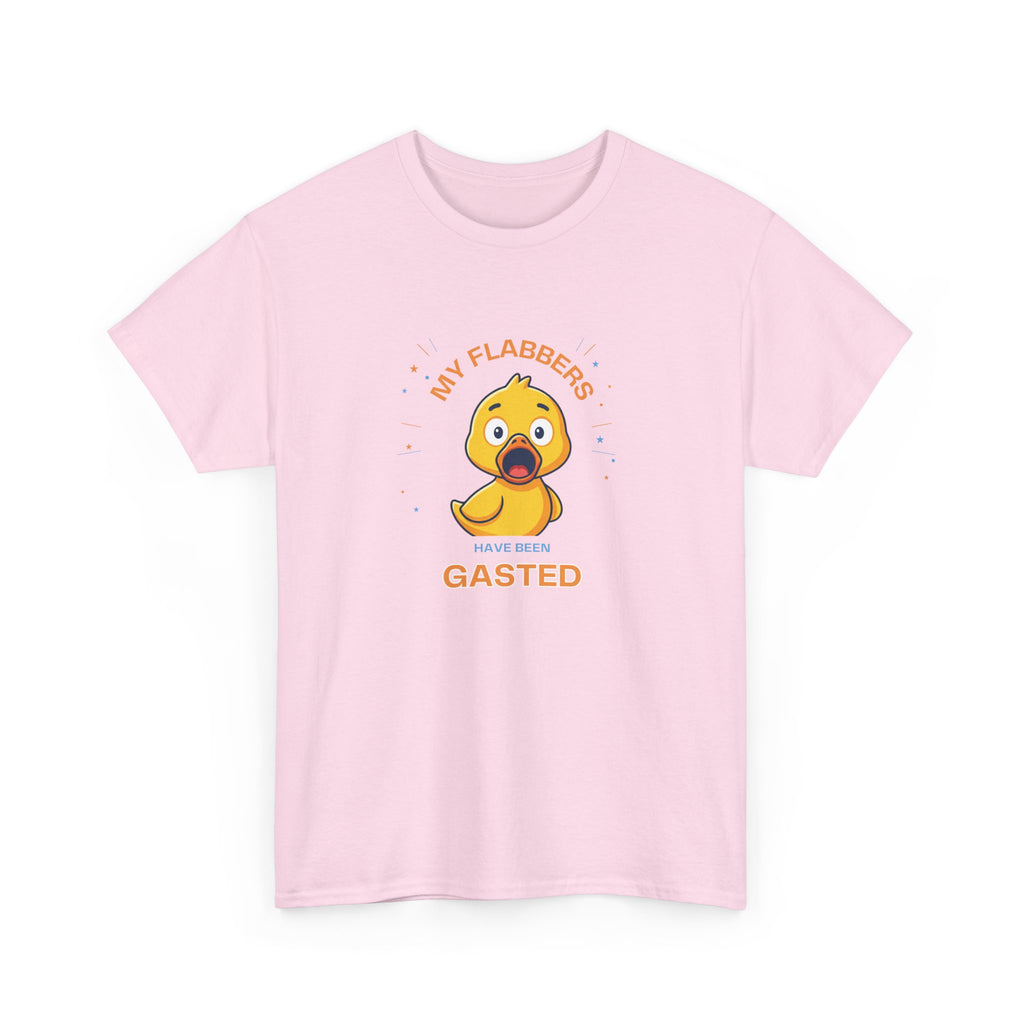 Duck Cartoon Tee — "My Flabbers are Gasted" Cute Shocked Rubber Duck T-Shirt