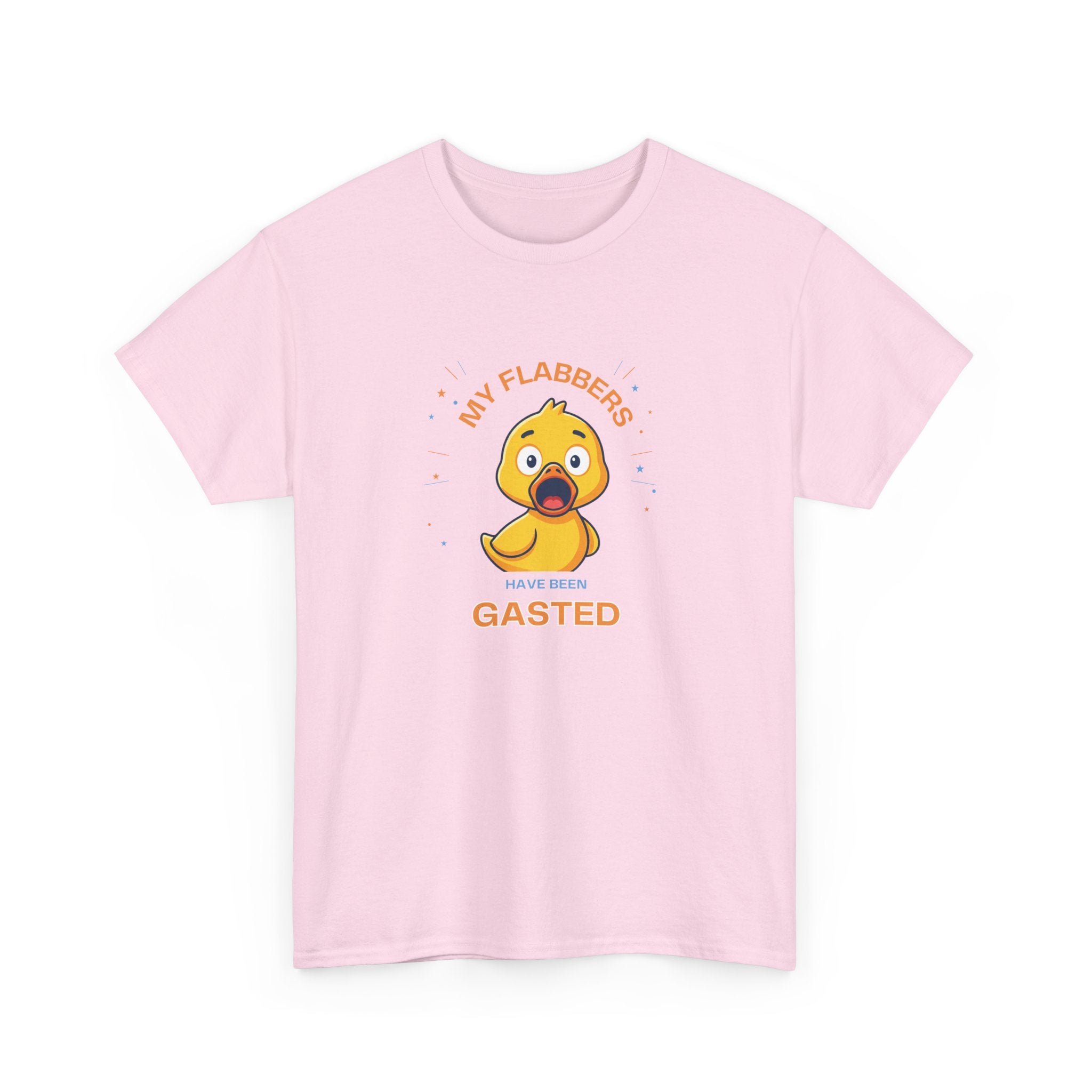 Duck Cartoon Tee — "My Flabbers are Gasted" Cute Shocked Rubber Duck T-Shirt