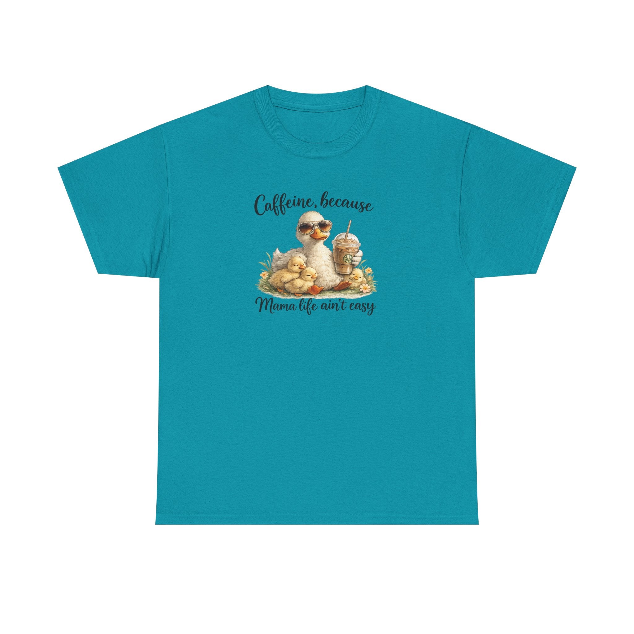 Mom Life Coffee Tee — Cute Mom & Baby Duck Caffeine Shirt