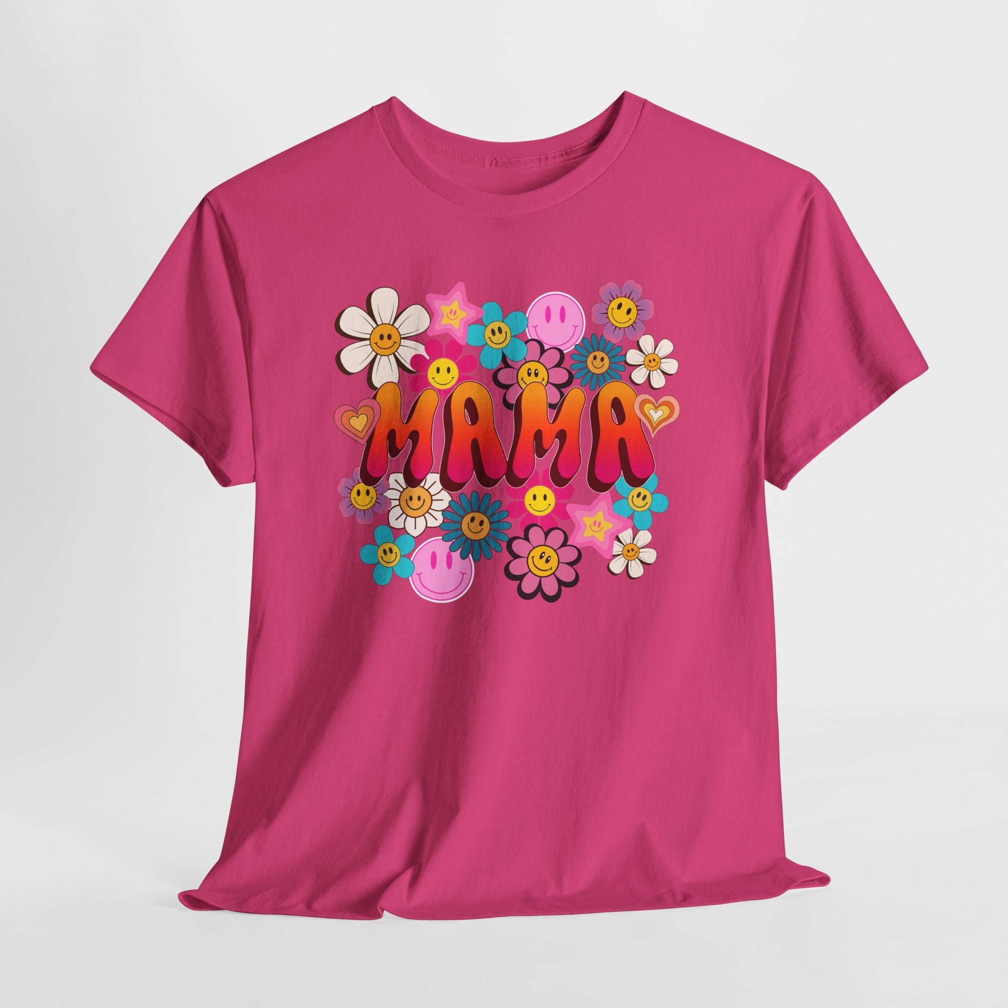 Mama Floral Tee — Retro Cute Flower Mom T‑Shirt