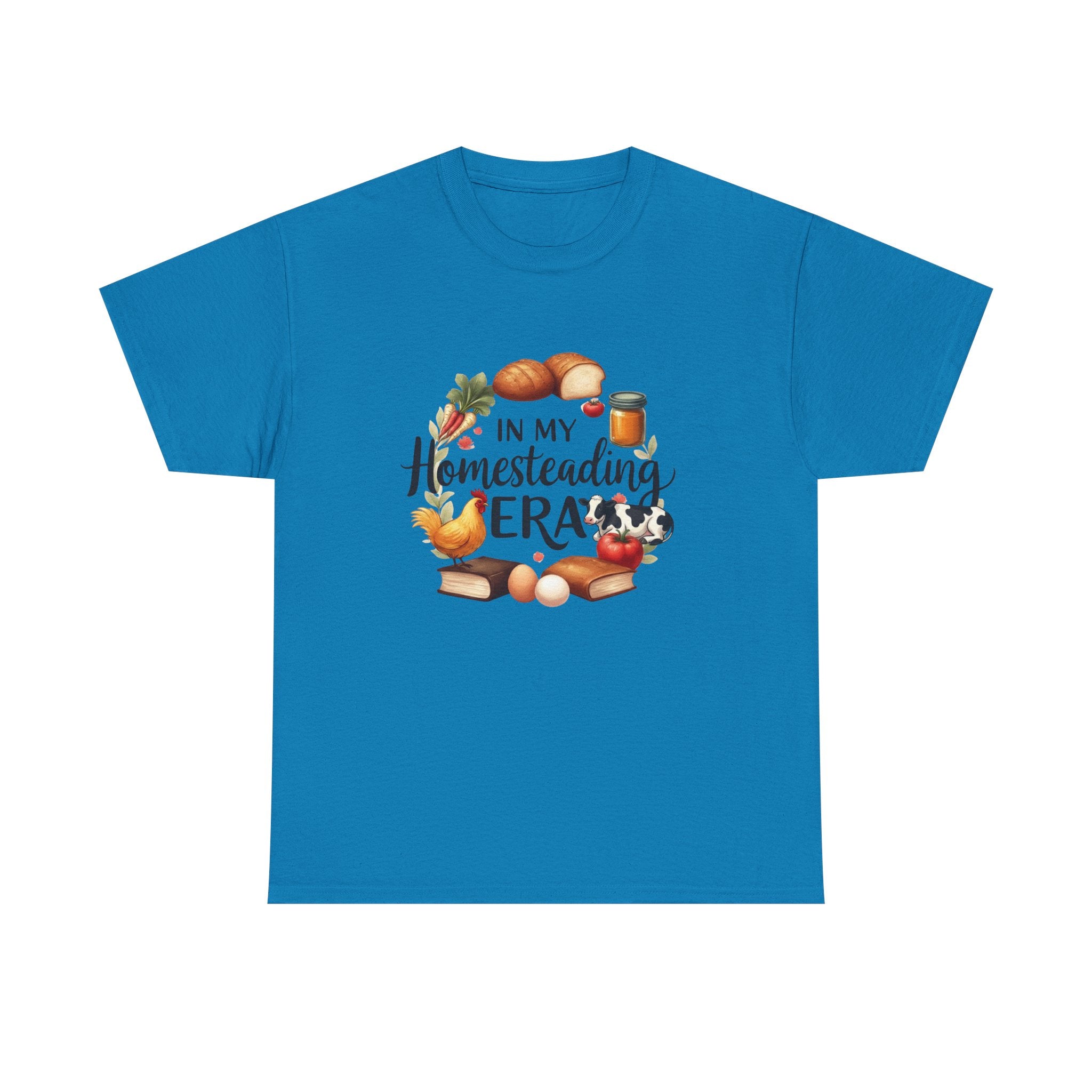 Homesteading Era Tee — Cute Bread, Chickens & Eggs Design