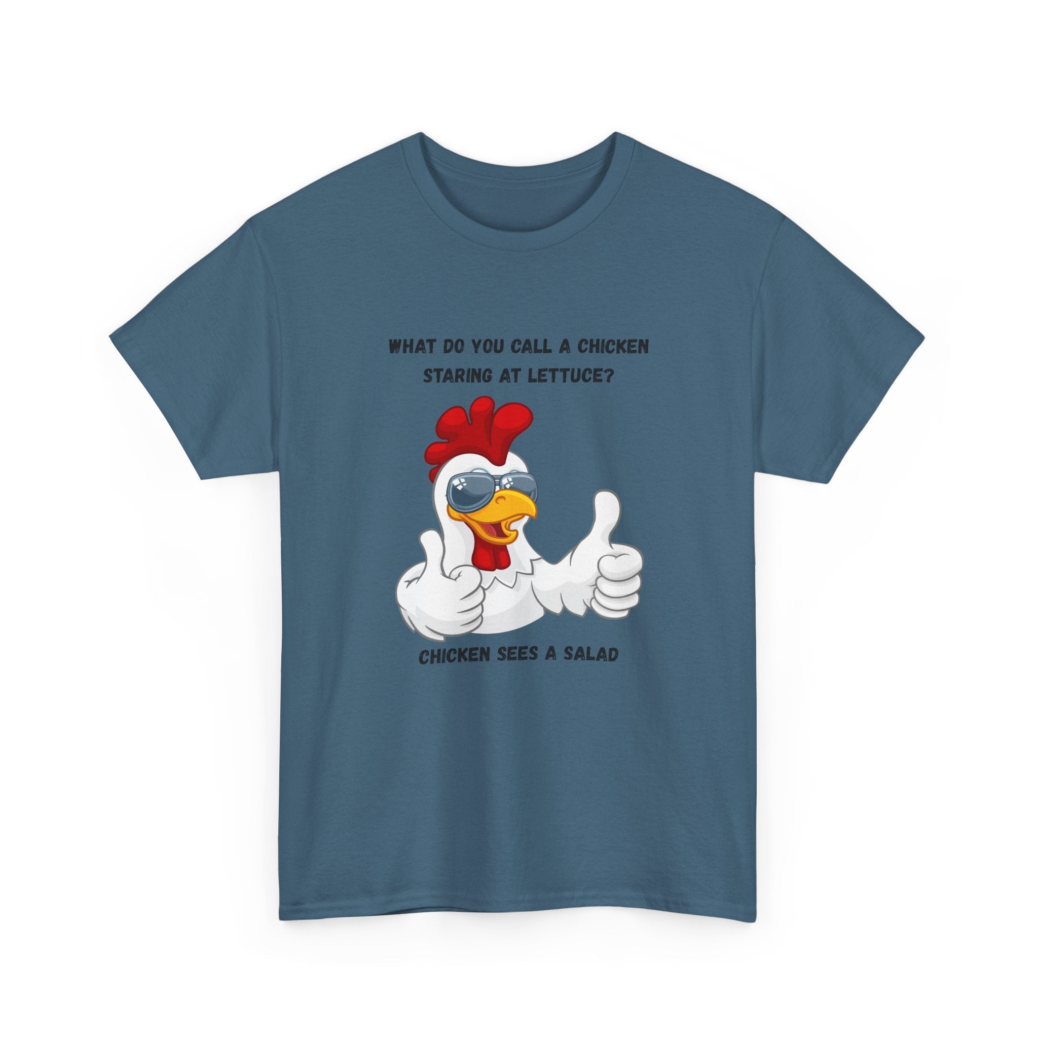 Chicken Sees A Salad Funny Pun T-Shirt