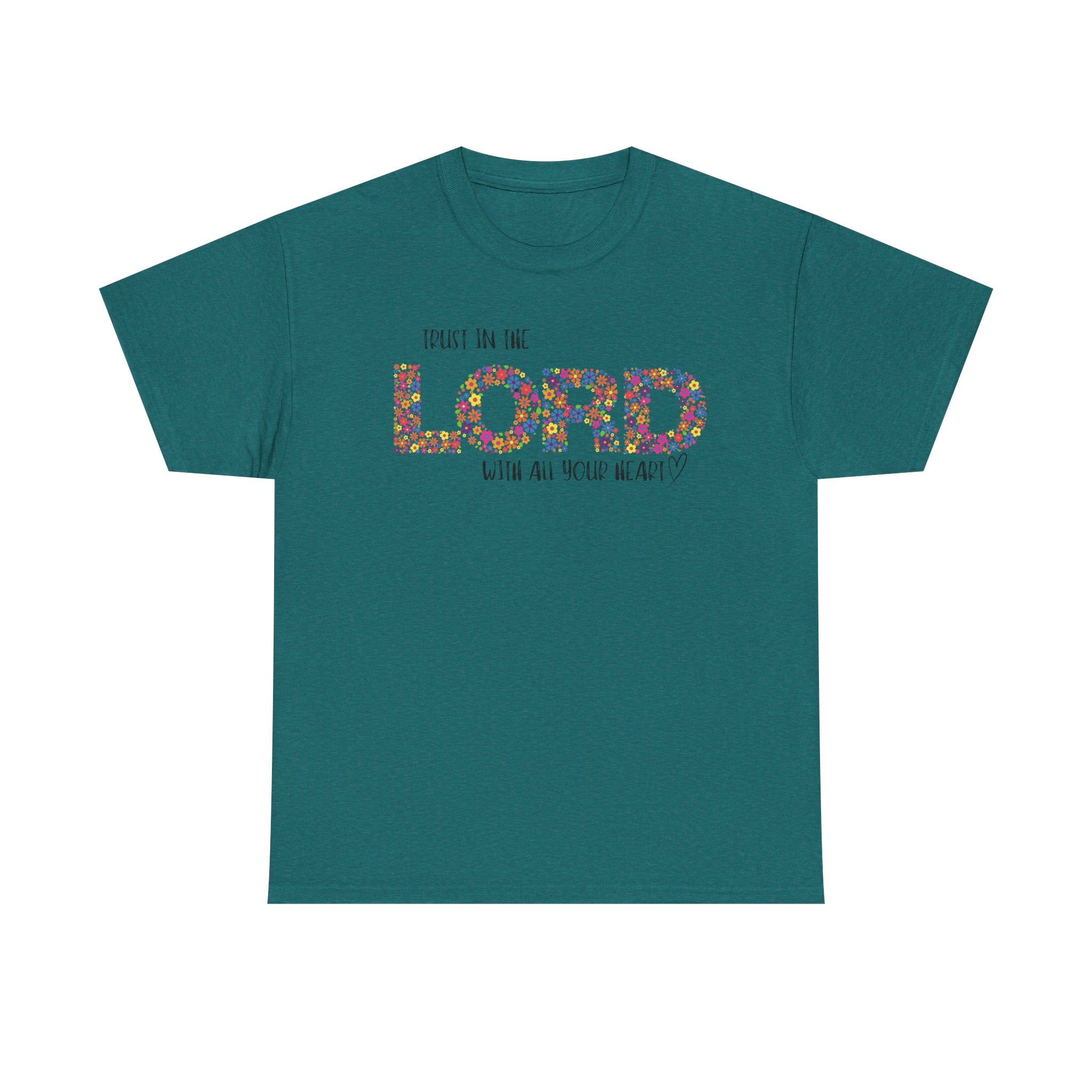 Trust in The Lord Flowers Cute Christian T-shirt