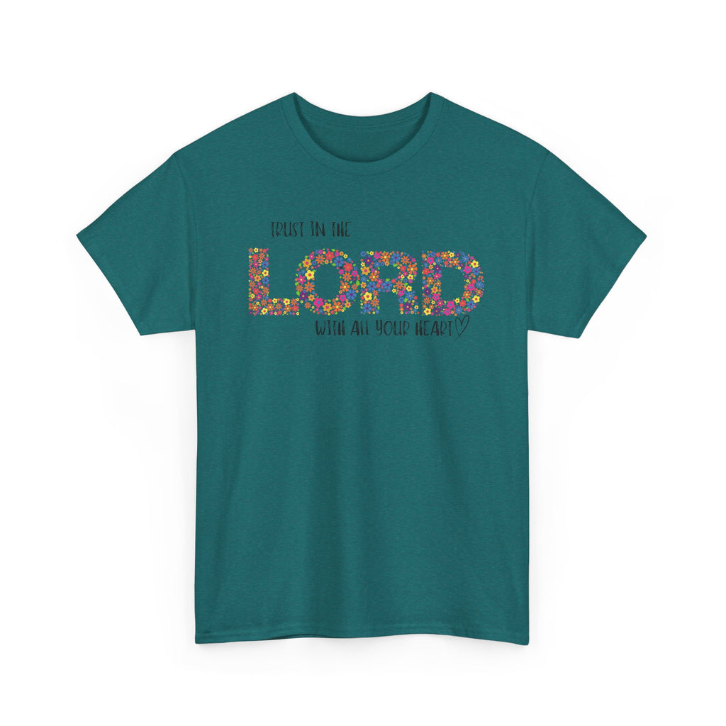 Trust in The Lord Flowers Cute Christian T-shirt