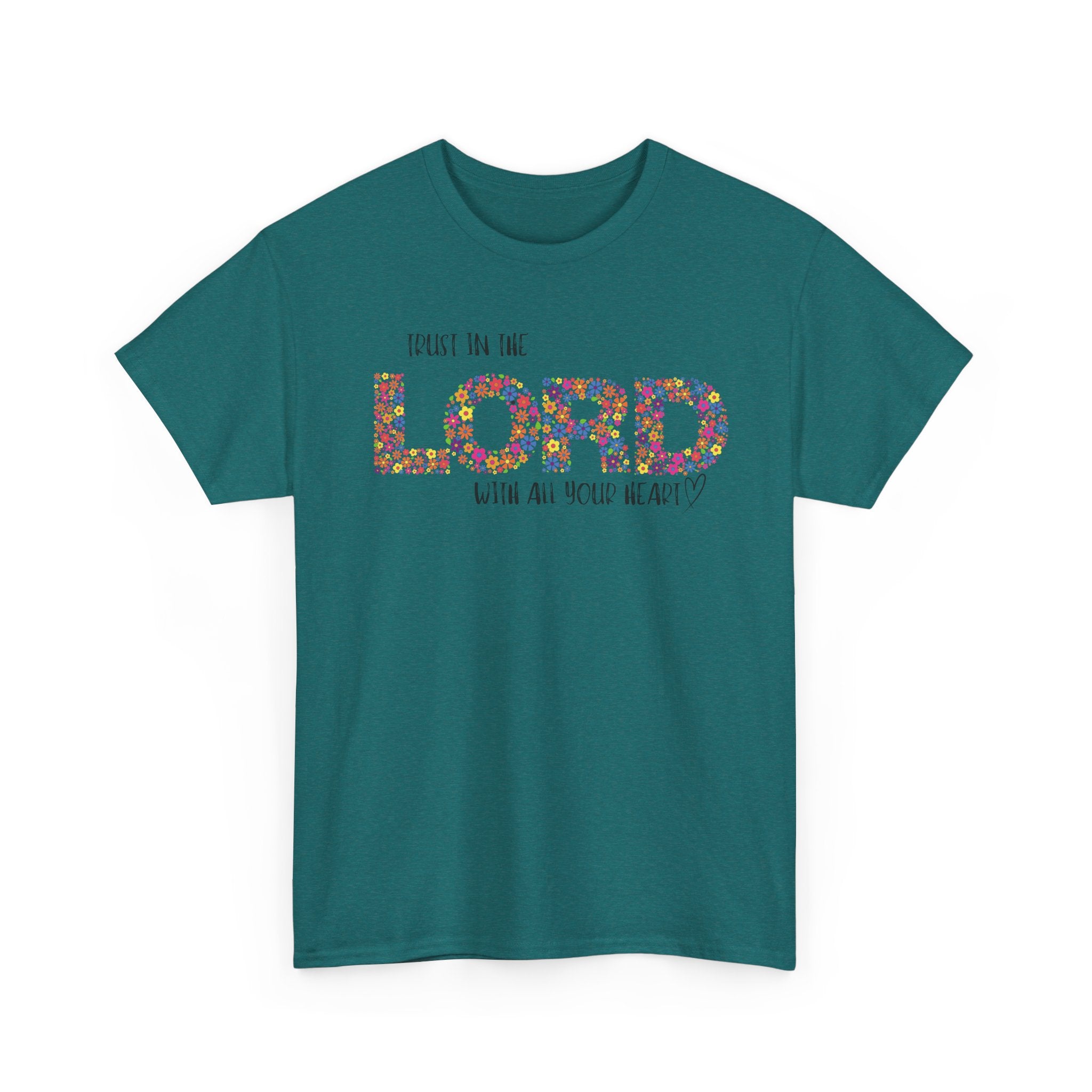 Trust in The Lord Flowers Cute Christian T-shirt