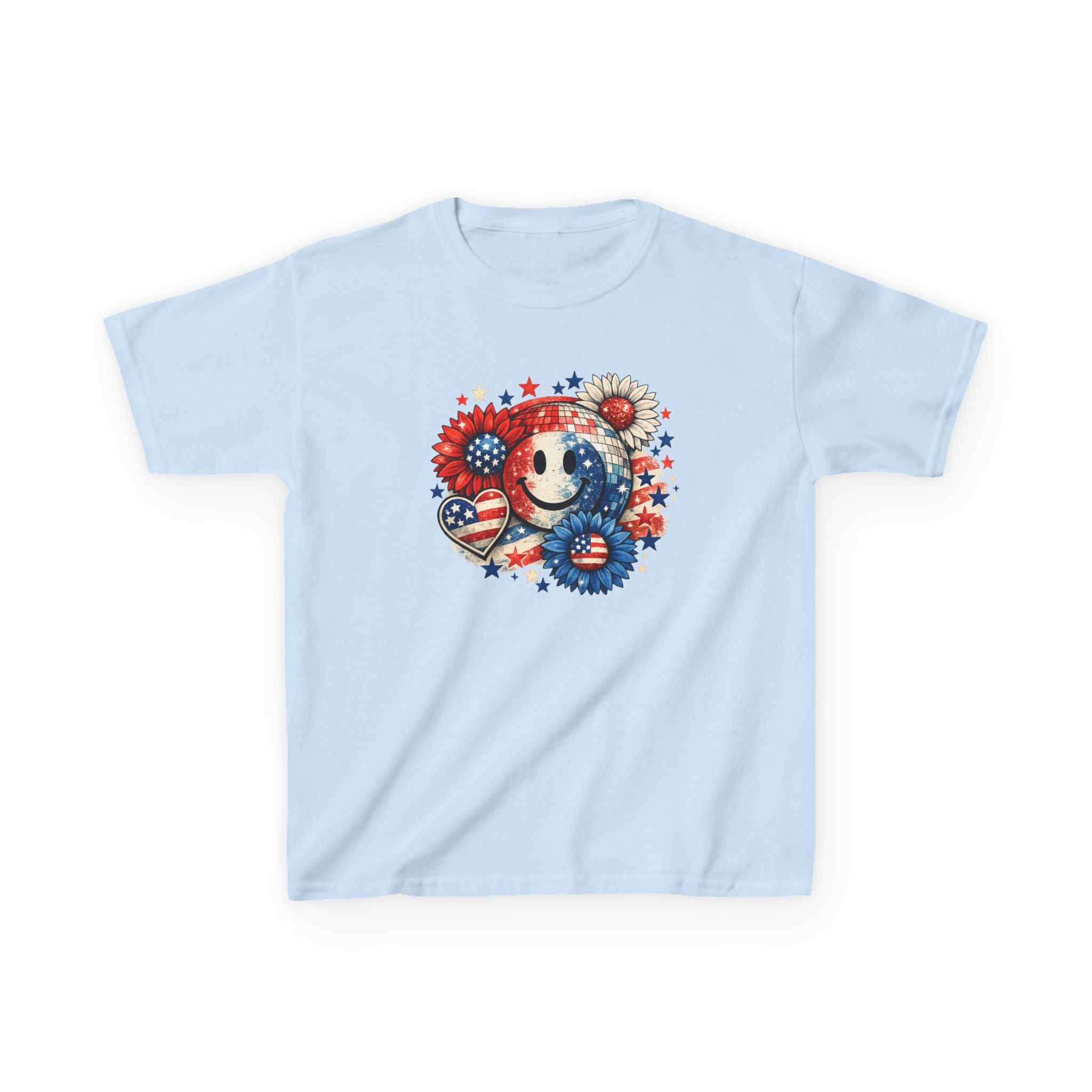 Girls American 4th of July T-Shirt