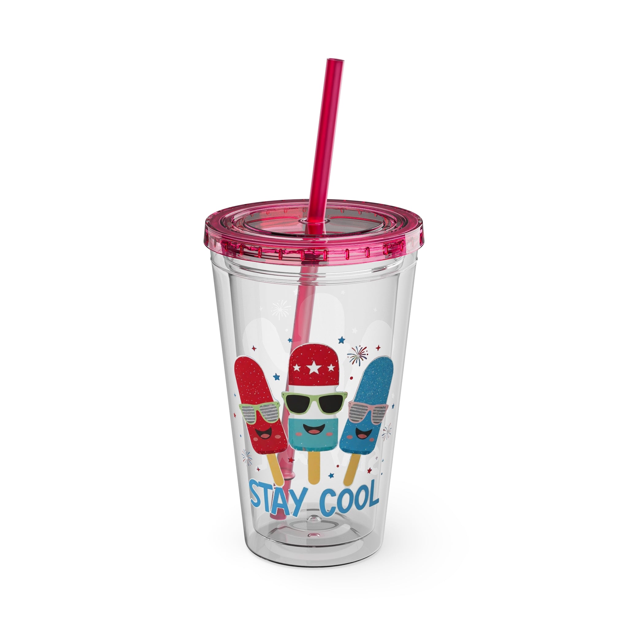 Sunsplash Tumbler with Straw, 16oz