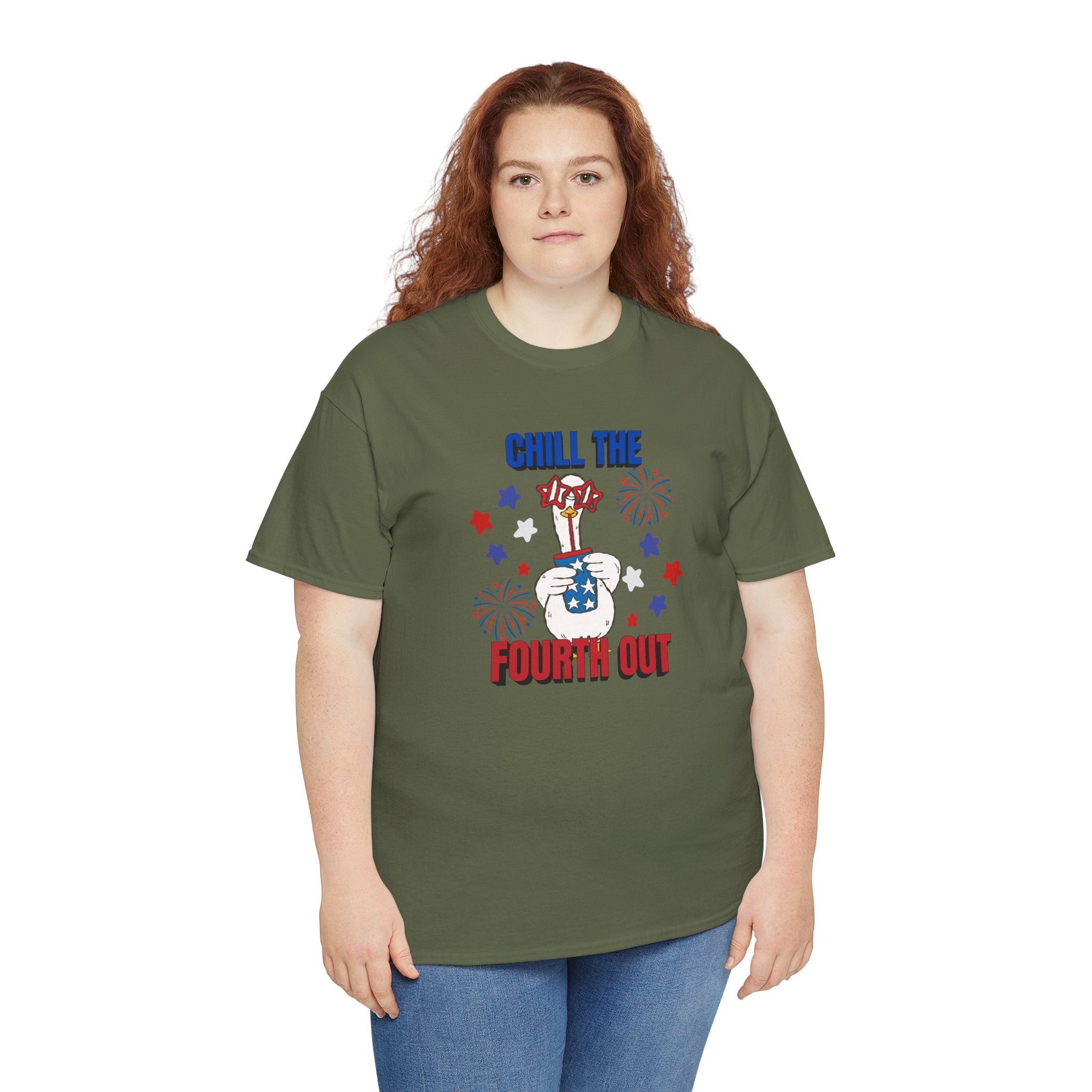 Chill the FOURTH Out - Funny Goose T-Shirt