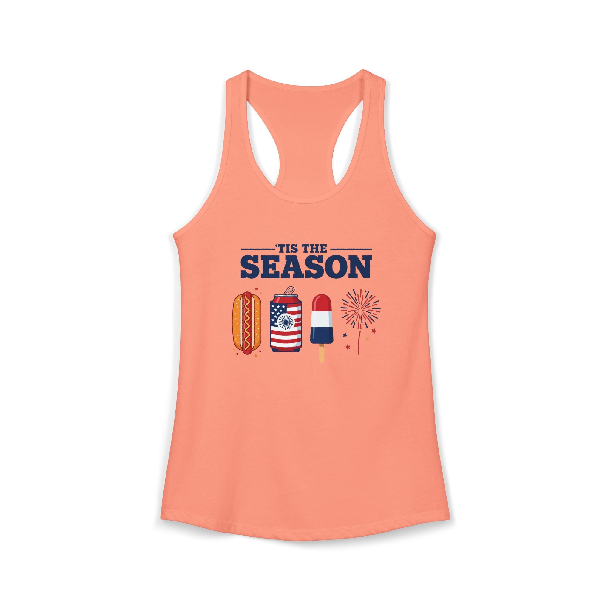 4th of July USA 'Tis the Season Racerback Tank