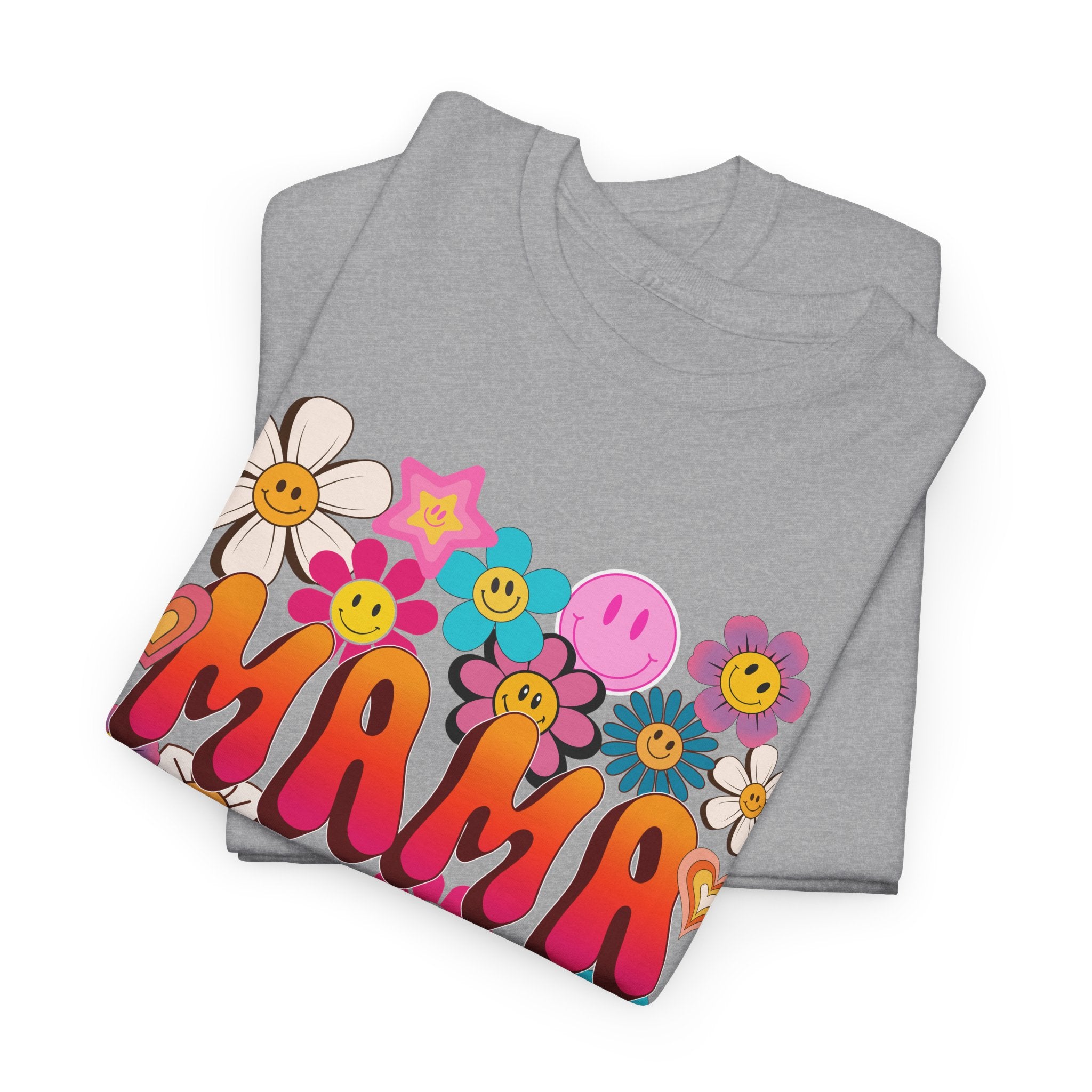 Mama Floral Tee — Retro Cute Flower Mom T‑Shirt