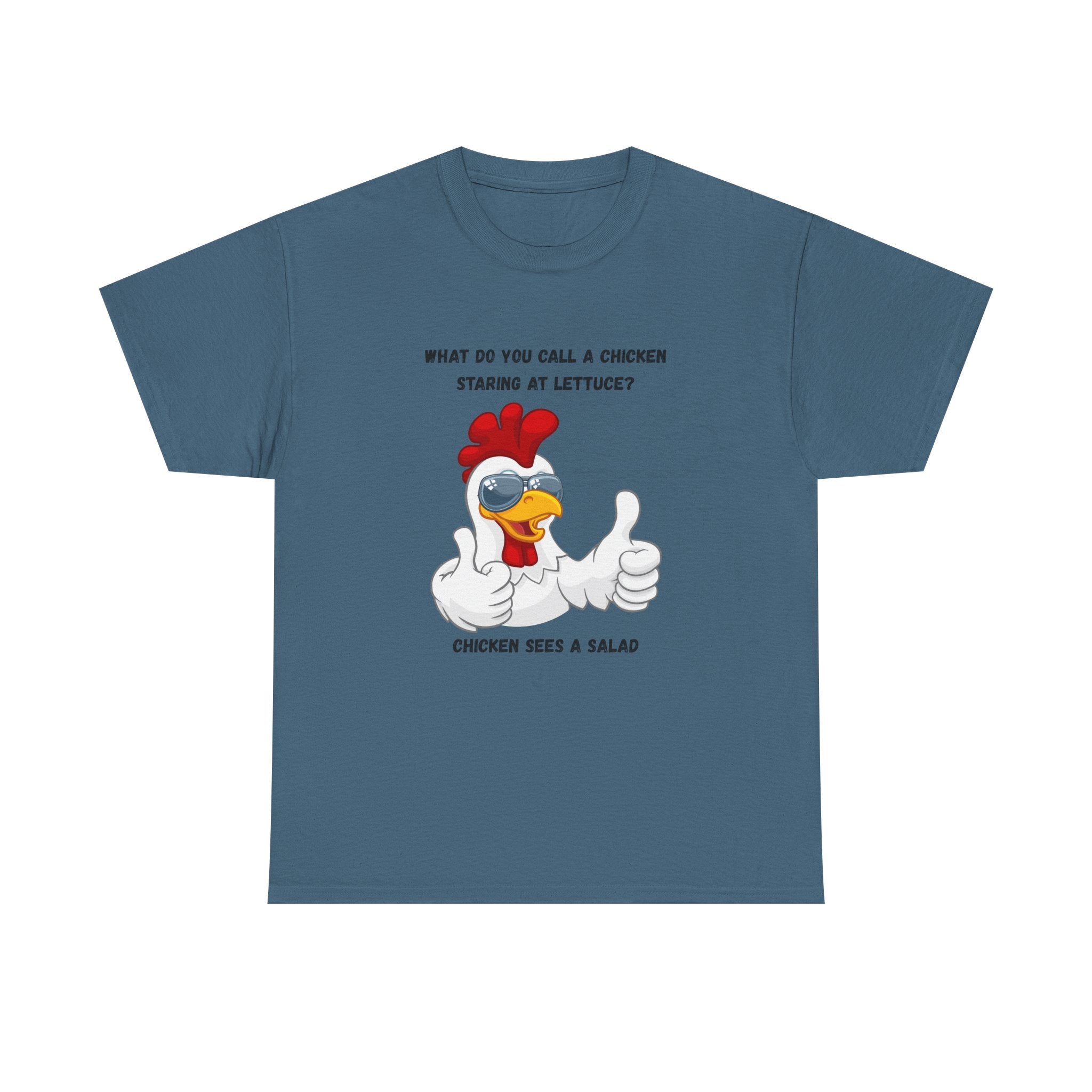 Chicken Sees A Salad Funny Pun T-Shirt