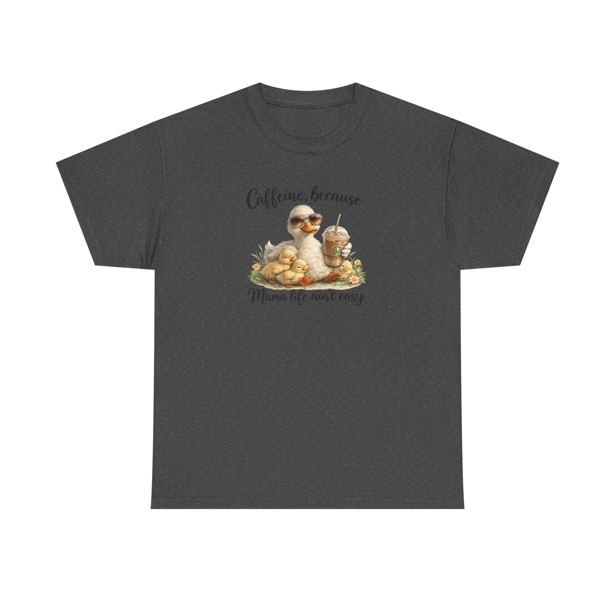 Mom Life Coffee Tee — Cute Mom & Baby Duck Caffeine Shirt