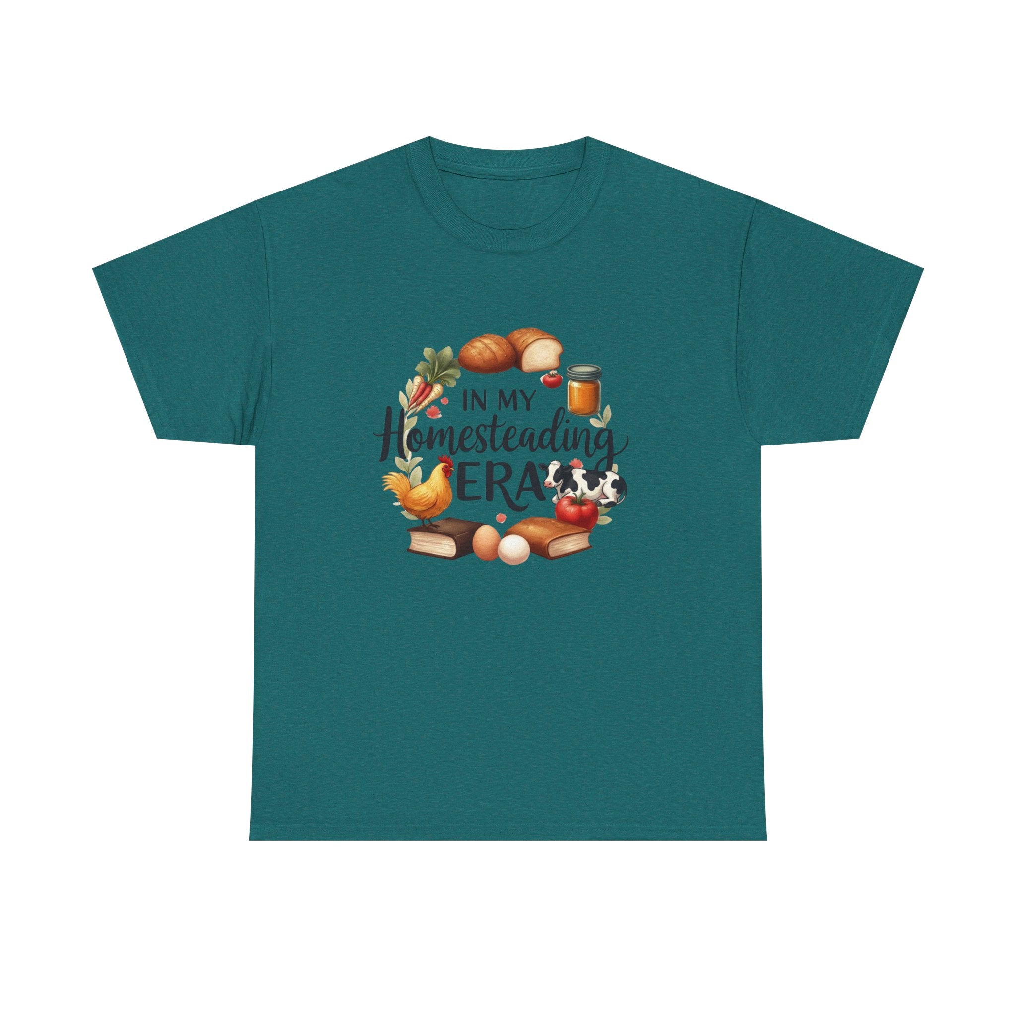 Homesteading Era Tee — Cute Bread, Chickens & Eggs Design