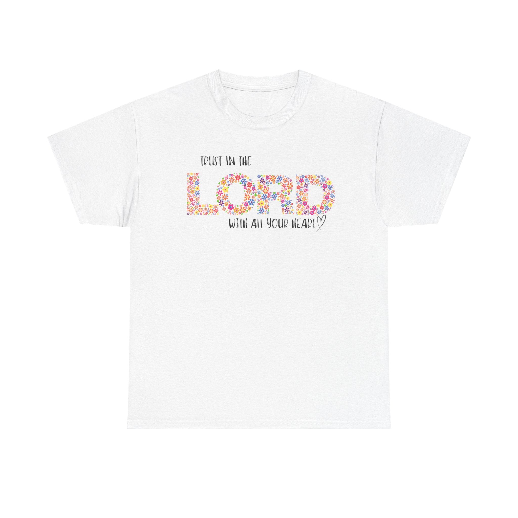Trust in The Lord Flowers Cute Christian T-shirt