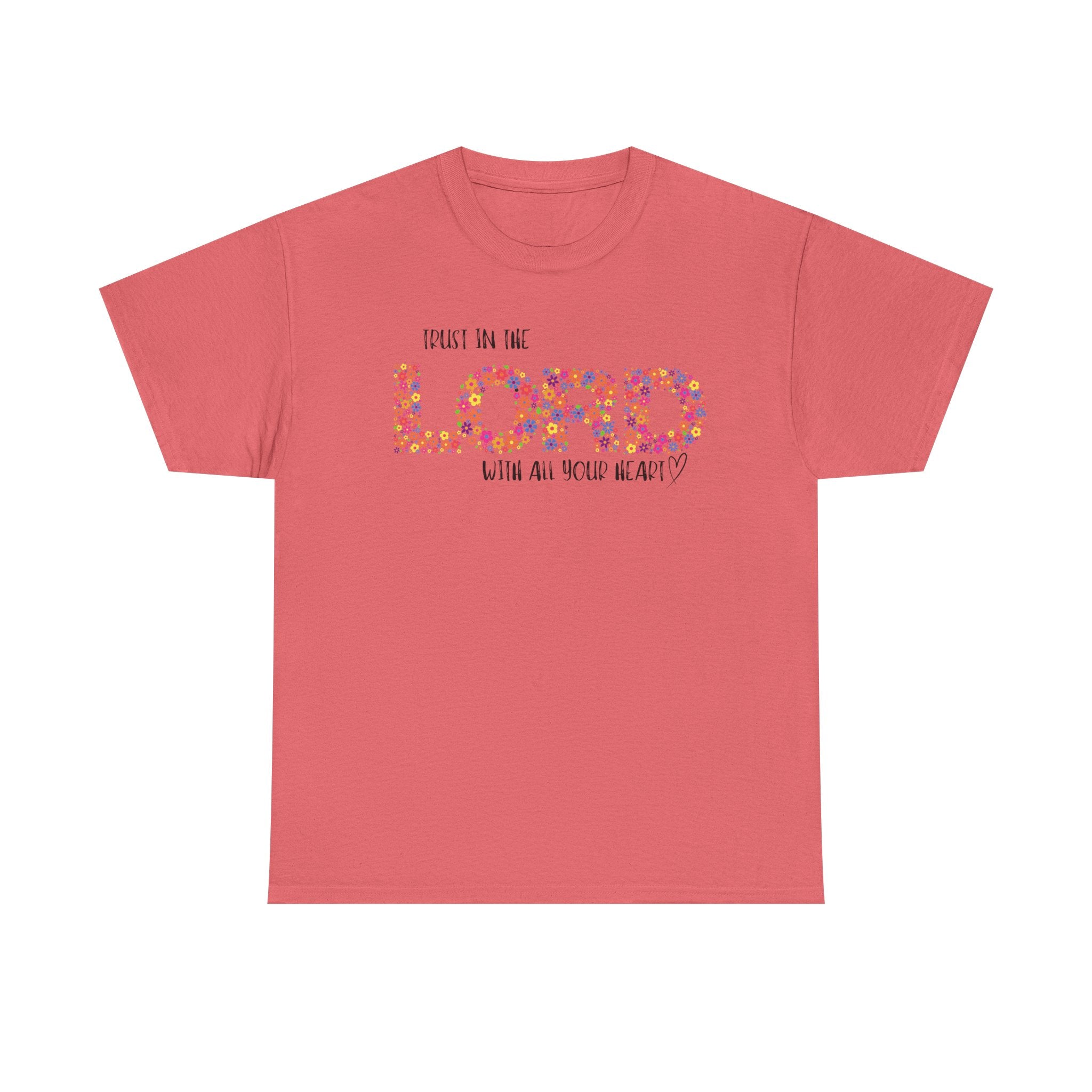 Trust in The Lord Flowers Cute Christian T-shirt