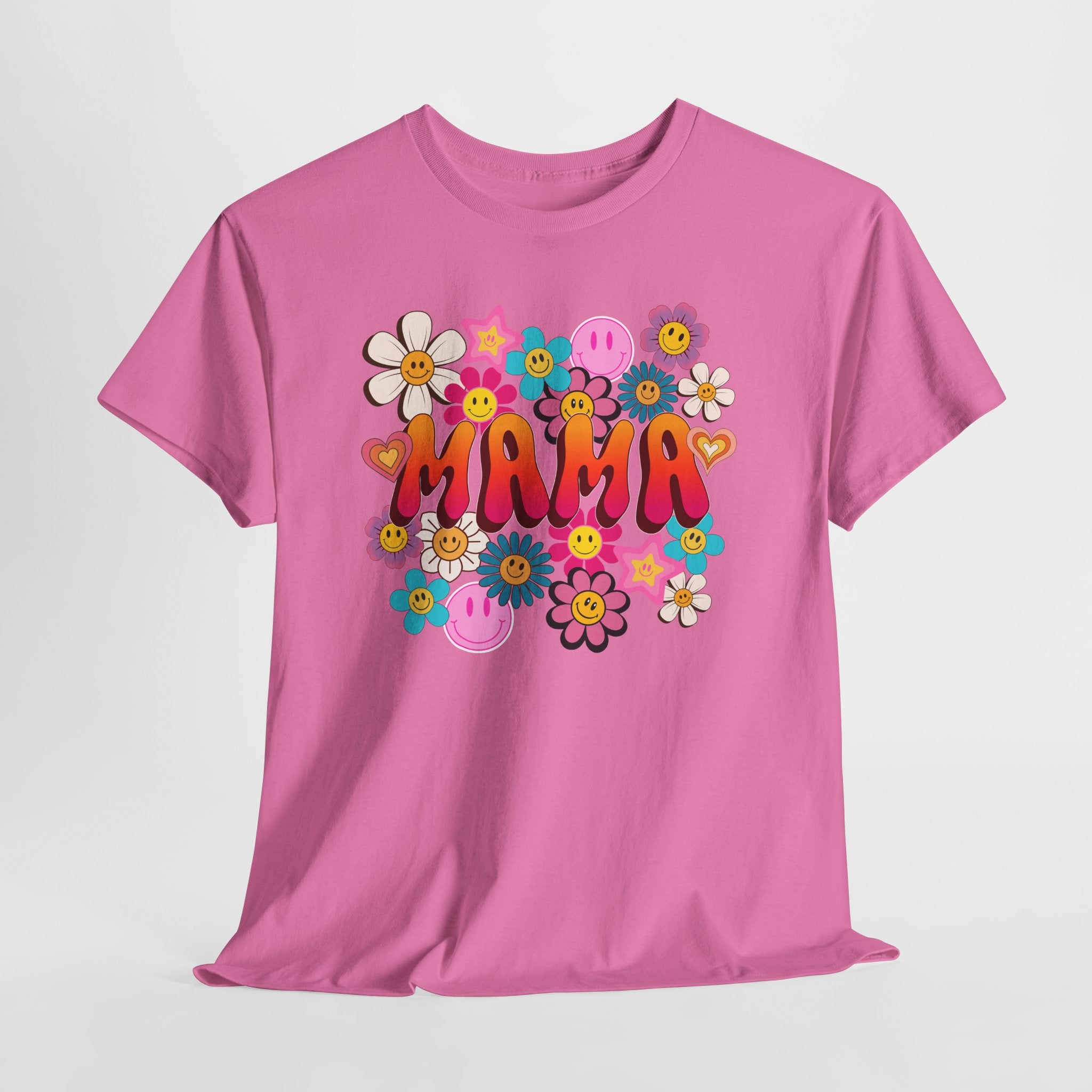Mama Floral Tee — Retro Cute Flower Mom T‑Shirt