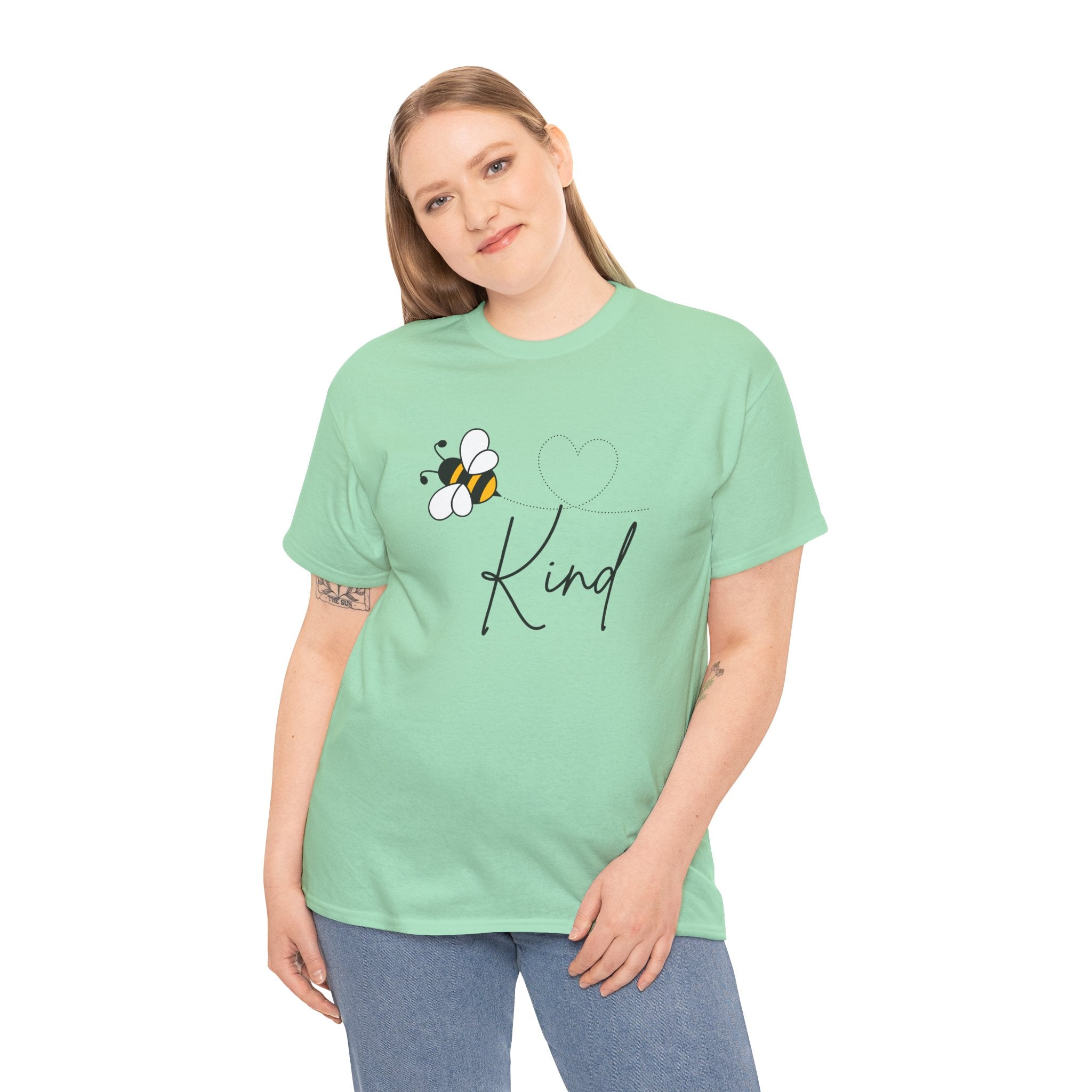 Kind Bee T‑Shirt — Minimalist Positive Message Tee