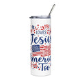 Loves Jesus & America Stainless Steel Tumbler, 20oz