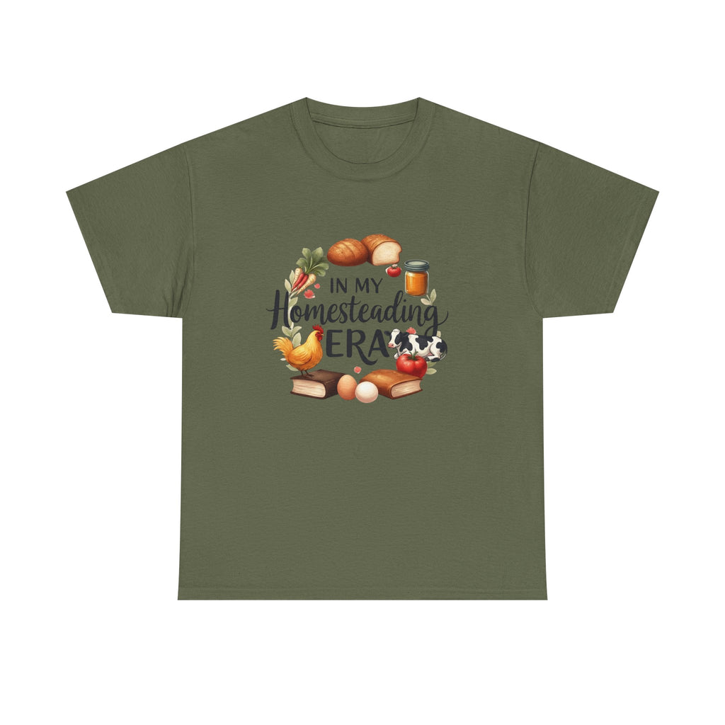 Homesteading Era Tee — Cute Bread, Chickens & Eggs Design