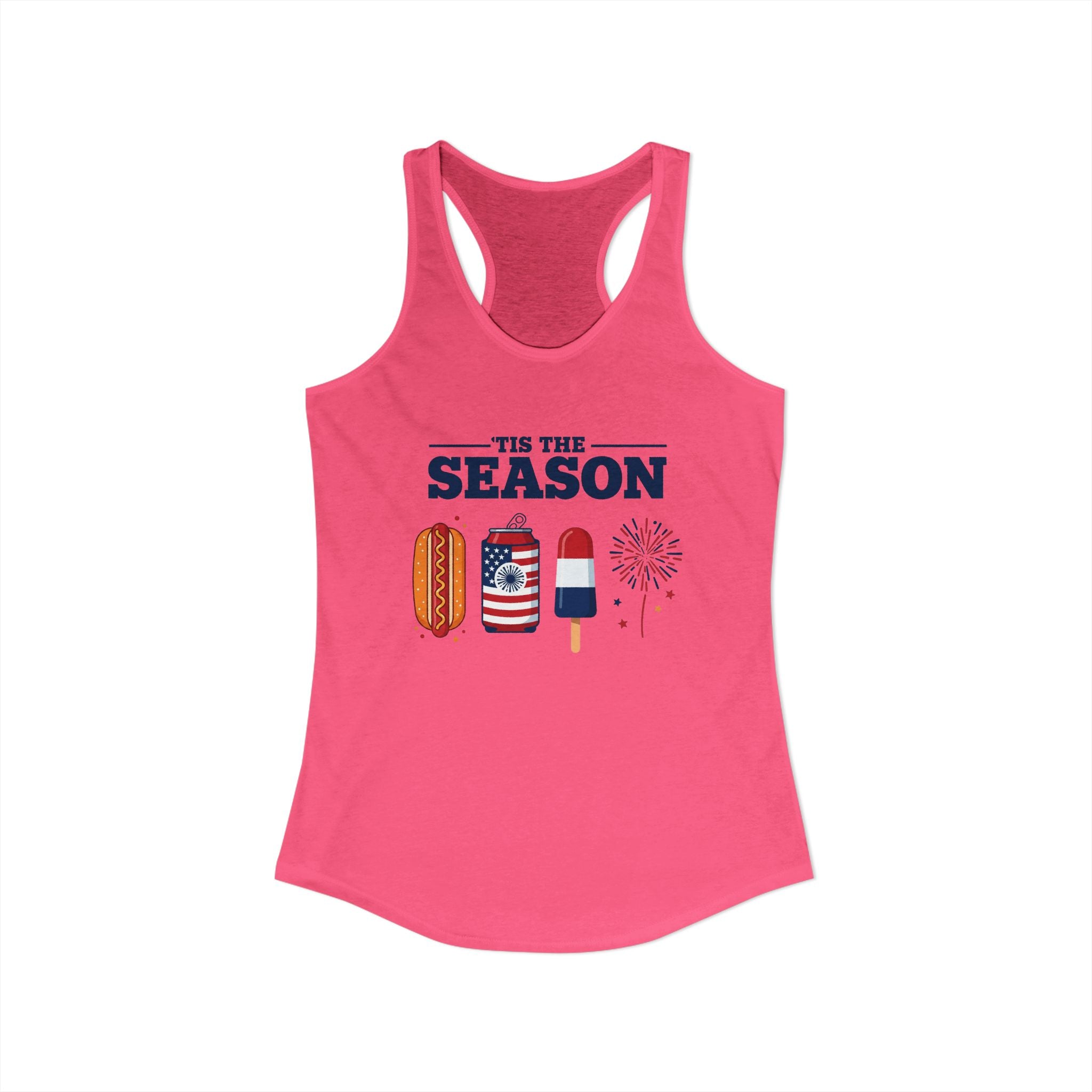 4th of July USA 'Tis the Season Racerback Tank