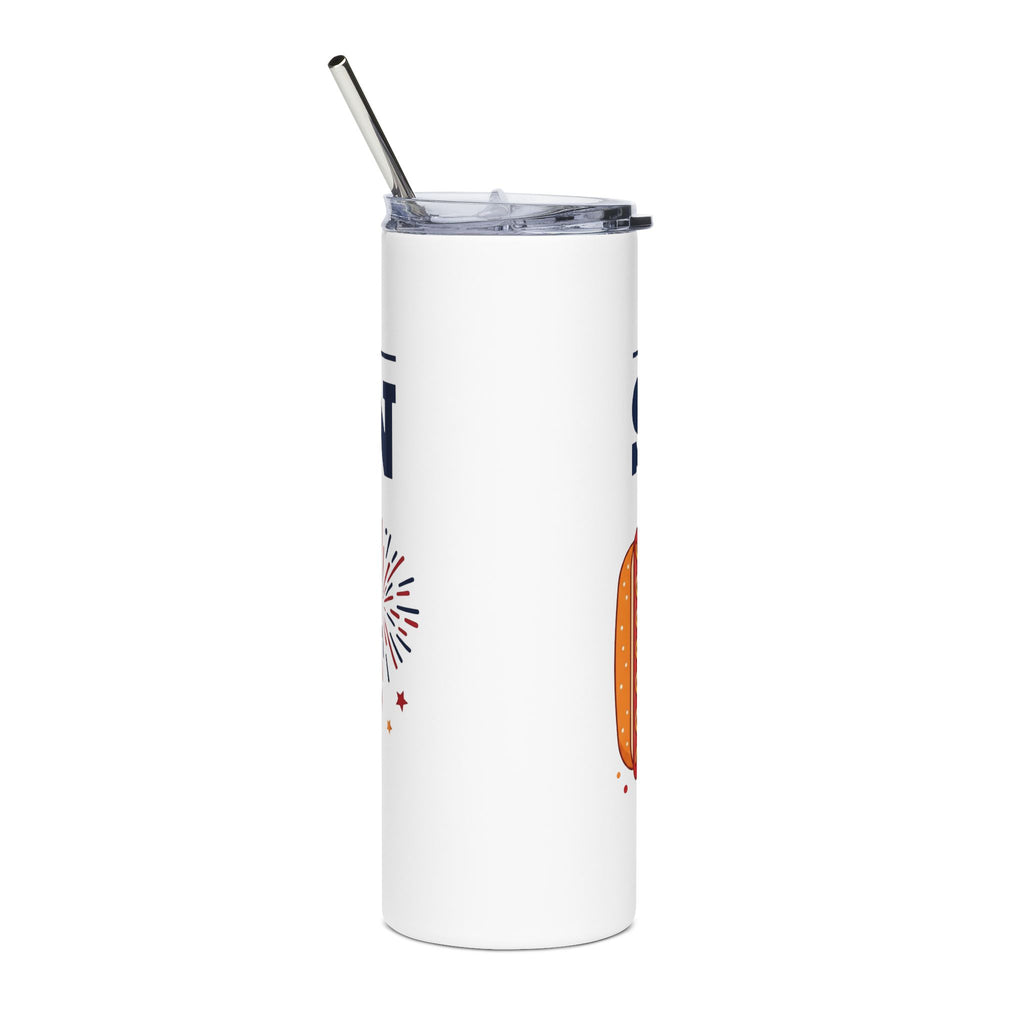 Patriotic 'Tis the Season' 20oz Stainless Tumbler – Red White Blue Summer Drinkware