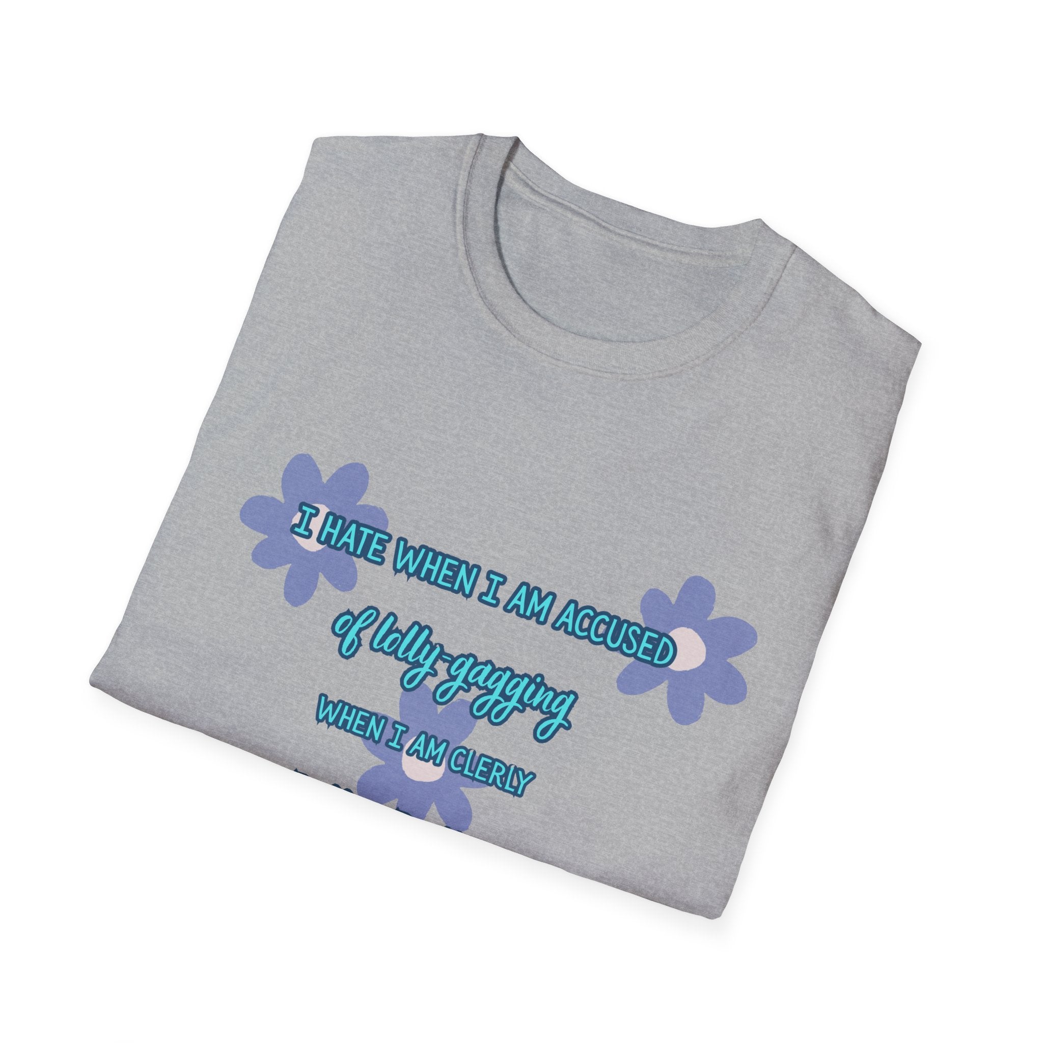 Graphic T-Shirt — "I Smile When I Am Asked If I’m Okay, When I’m Not" Floral Mental Health Tee