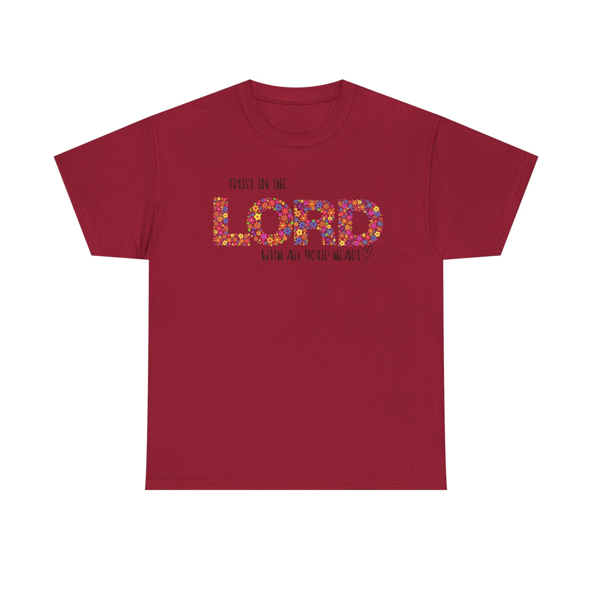 Trust in The Lord Flowers Cute Christian T-shirt