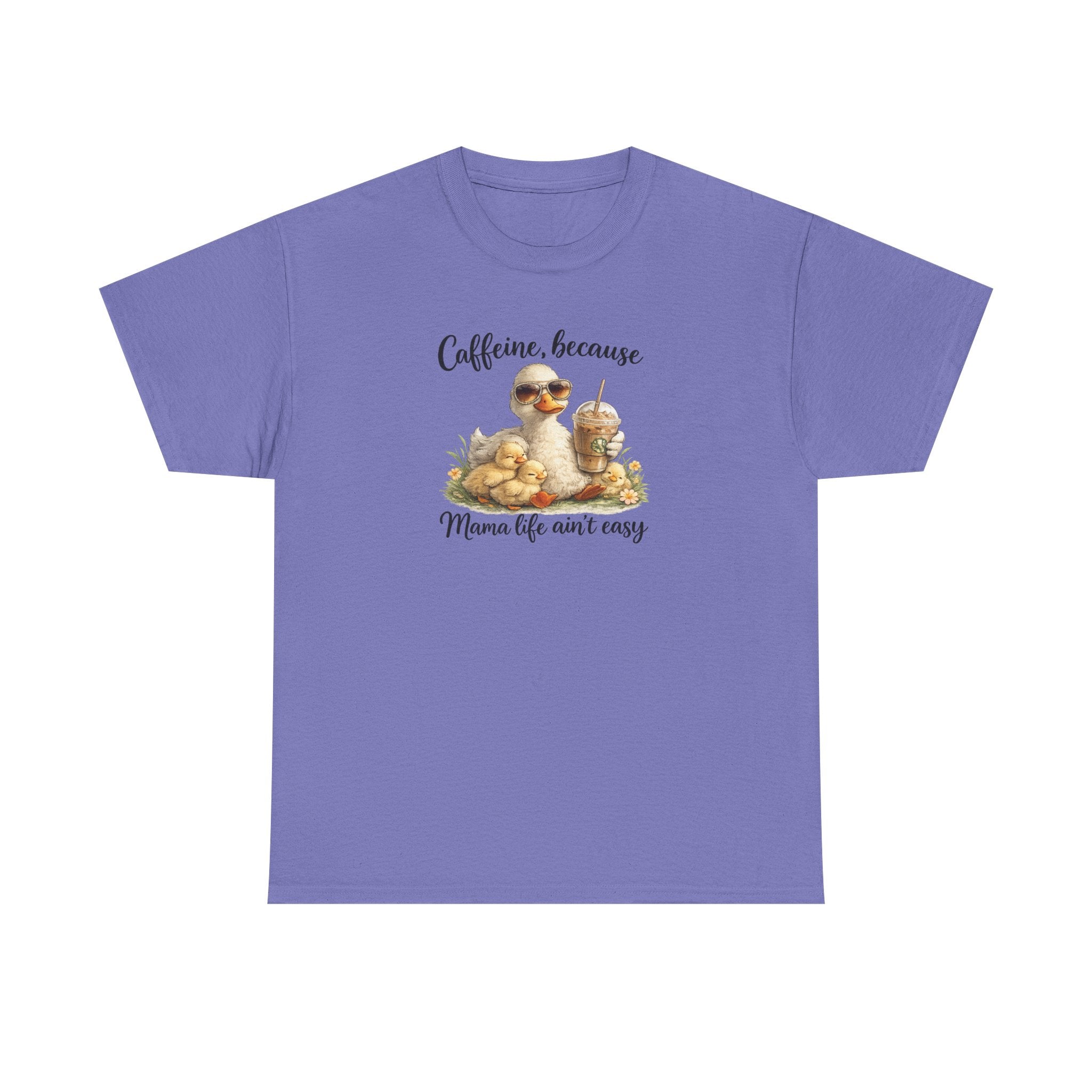 Mom Life Coffee Tee — Cute Mom & Baby Duck Caffeine Shirt
