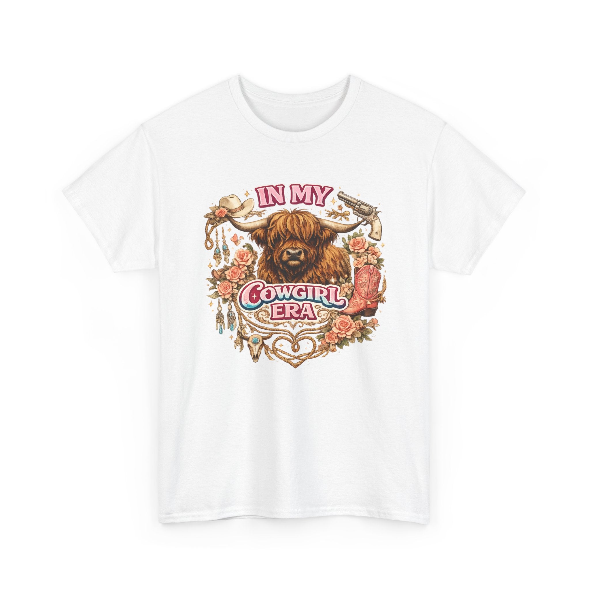 In My Cowgirl Era Highland Cow Tee