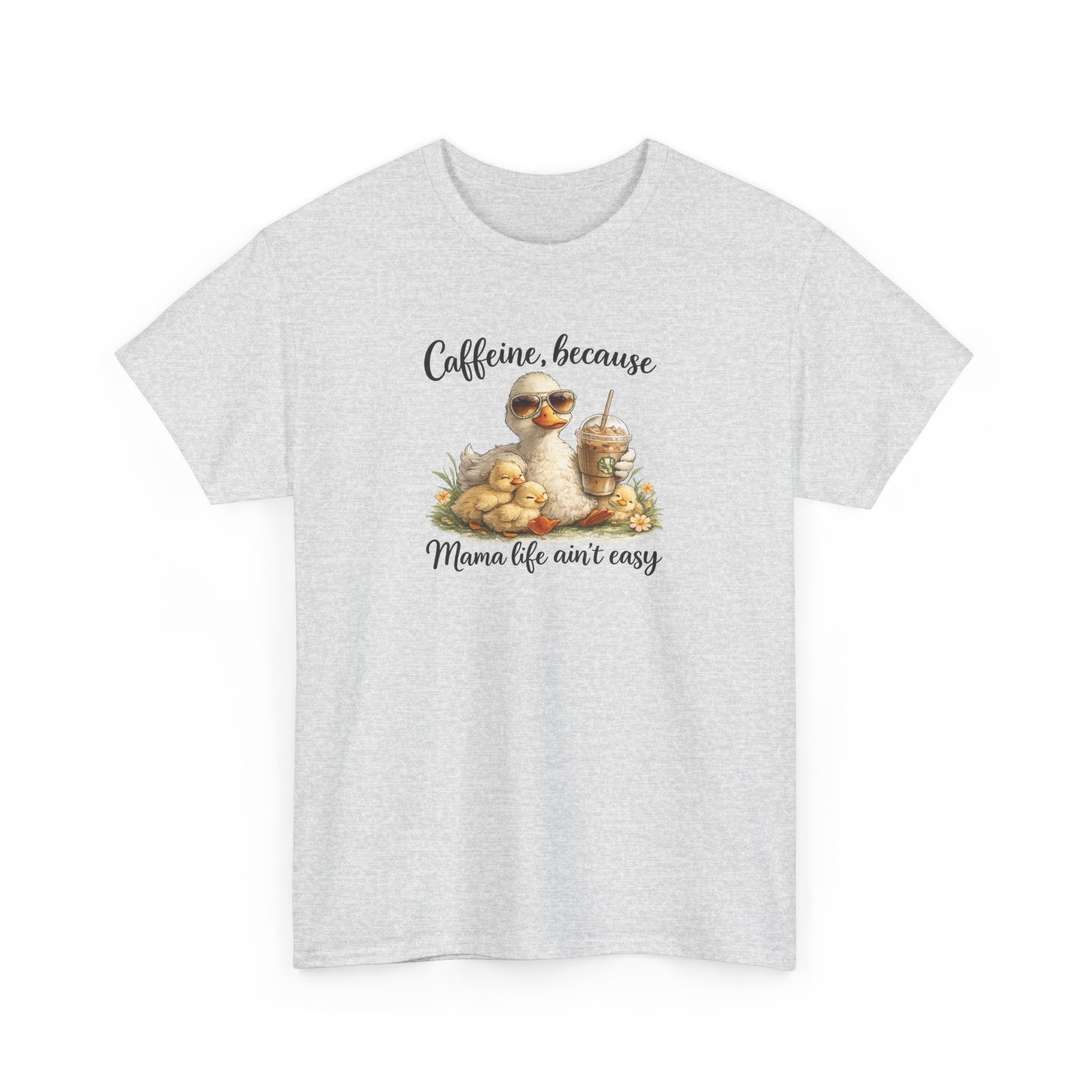 Mom Life Coffee Tee — Cute Mom & Baby Duck Caffeine Shirt
