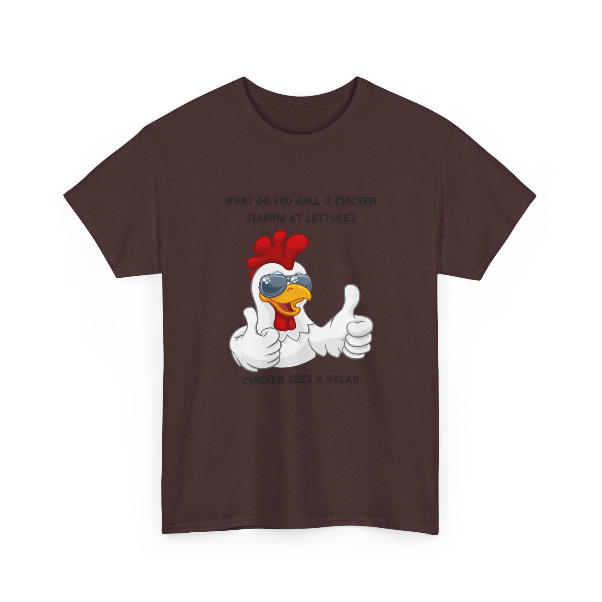 Chicken Sees A Salad Funny Pun T-Shirt