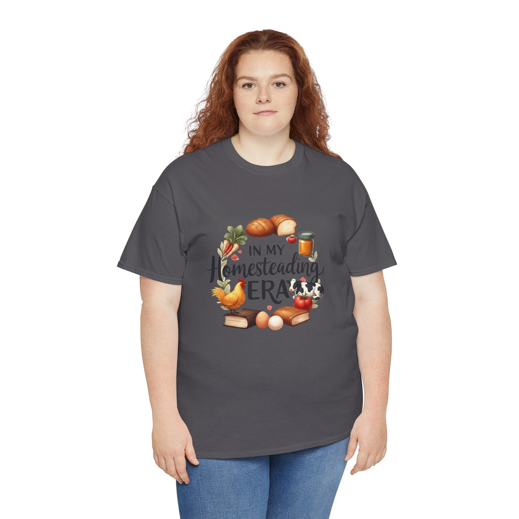 Homesteading Era Tee — Cute Bread, Chickens & Eggs Design