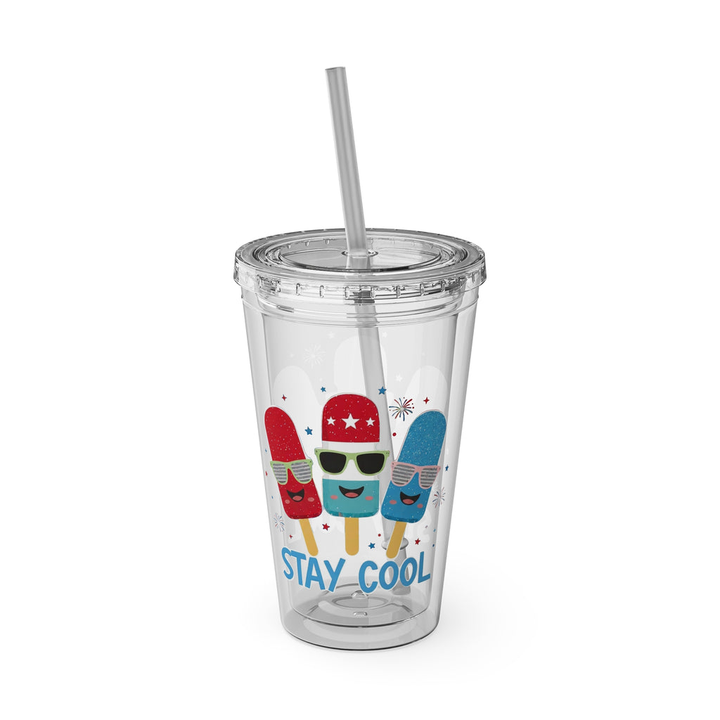 Sunsplash Tumbler with Straw, 16oz