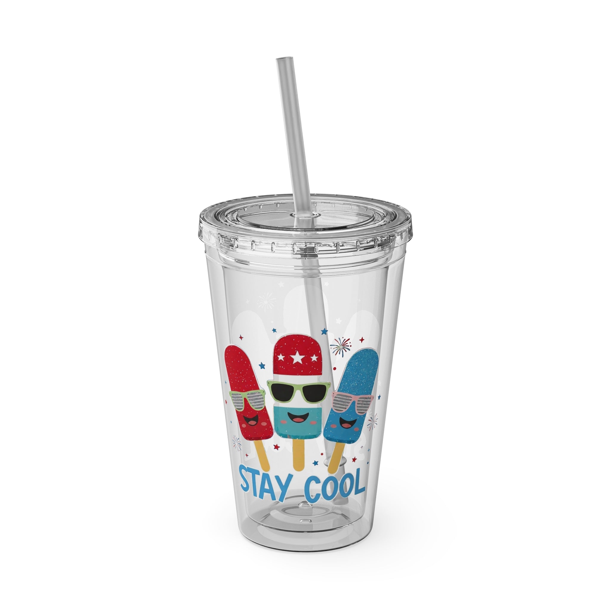Sunsplash Tumbler with Straw, 16oz
