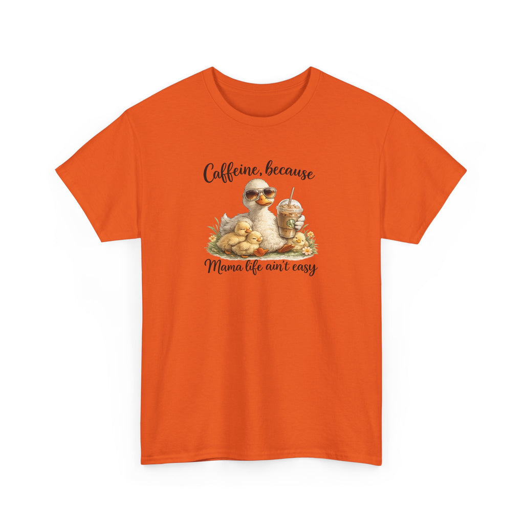 Mom Life Coffee Tee — Cute Mom & Baby Duck Caffeine Shirt